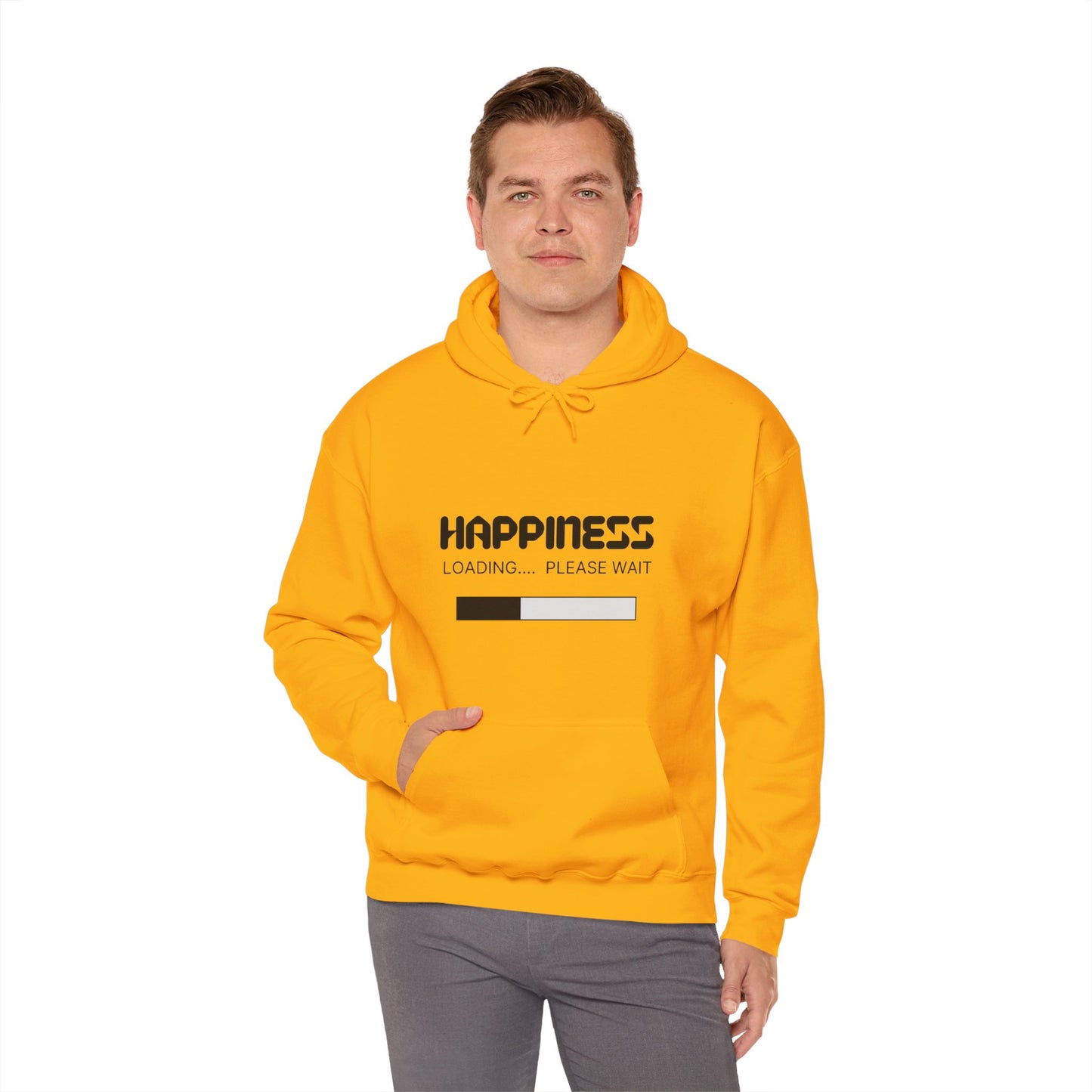 Happiness Loading Please Wait Unisex Heavy Blend™ Hooded Sweatshirt