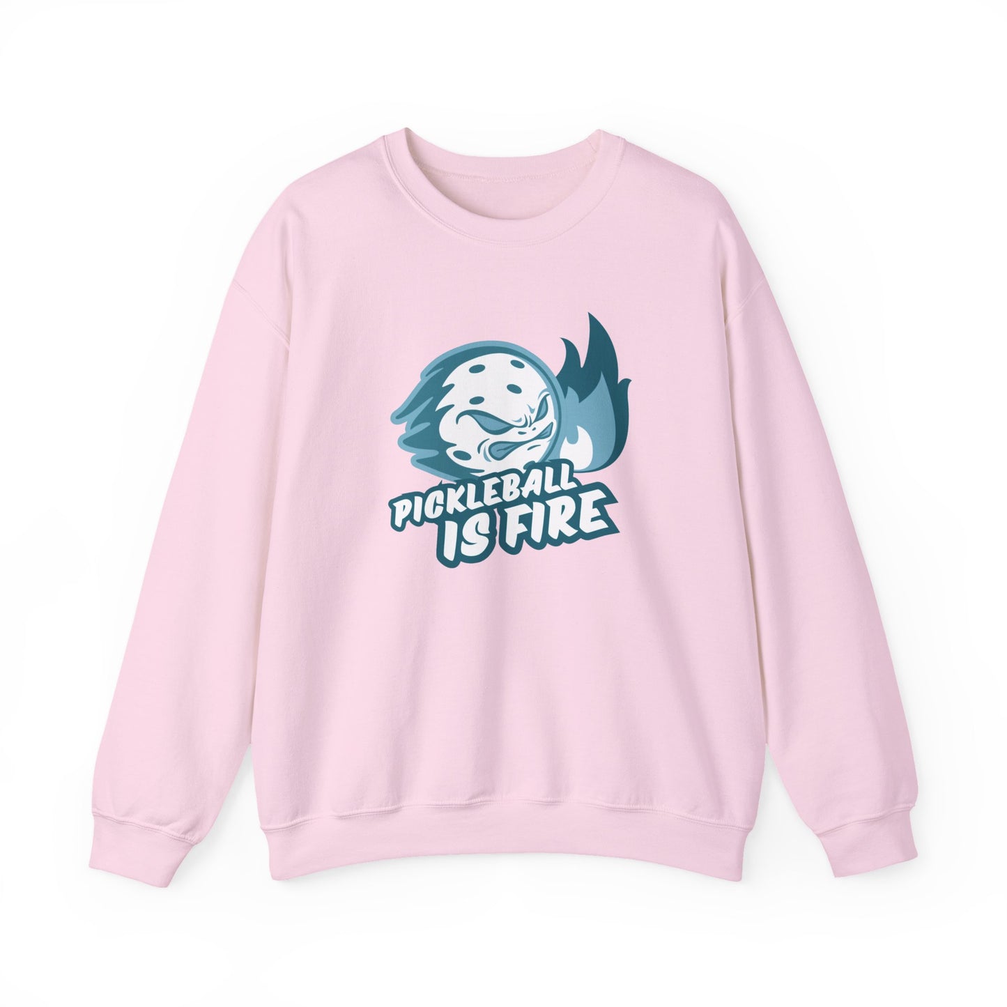 Pickleball is Fire Unisex Heavy Blend™ Crewneck Sweatshirt