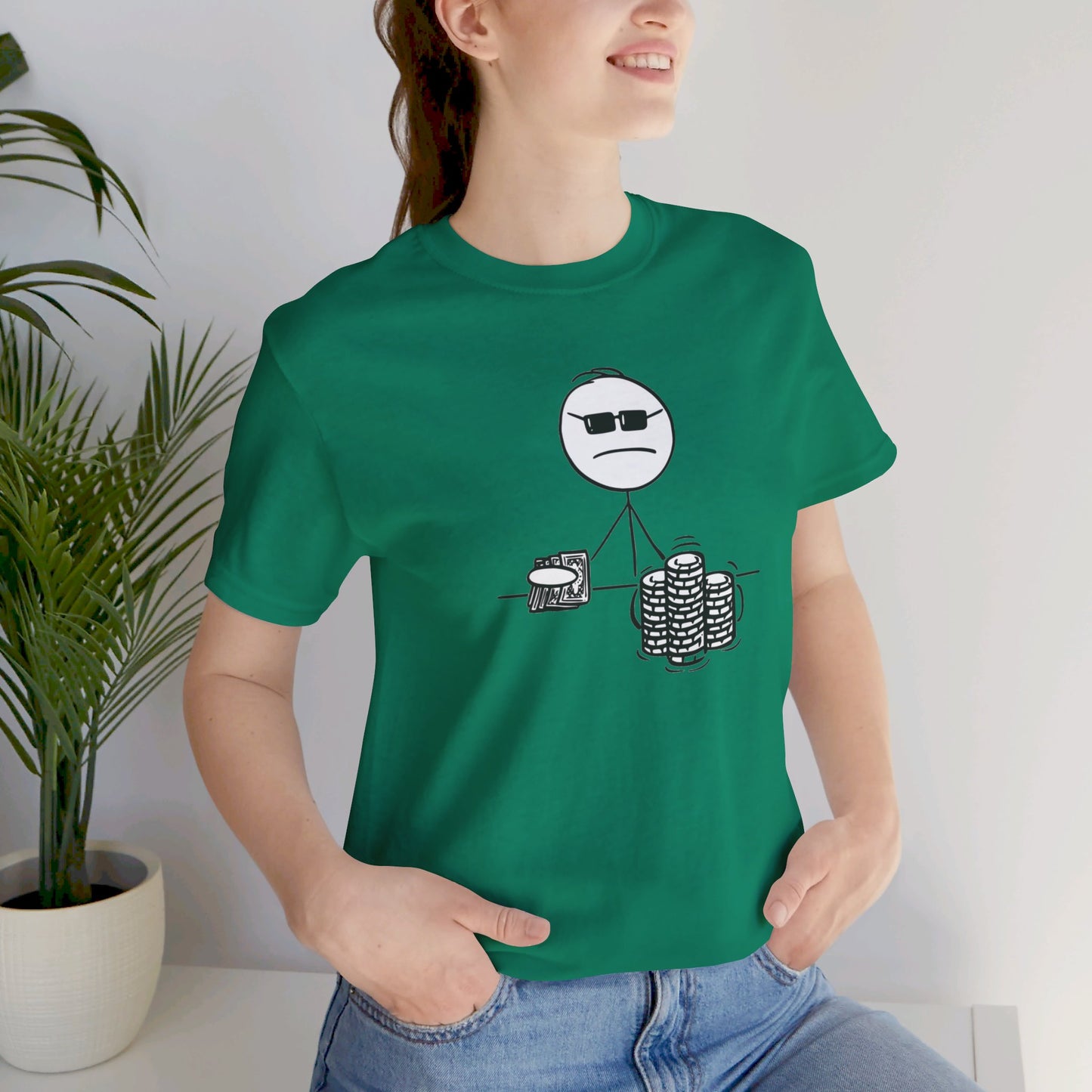 Poker/ Cards Unisex Jersey Short Sleeve Tee