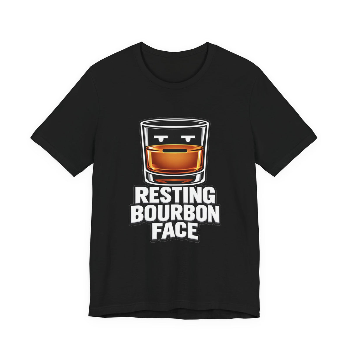 Resting Bourbon Face Unisex Jersey Short Sleeve Tee