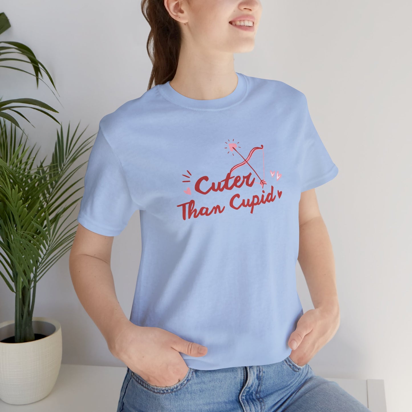 Cuter Than Cupid Unisex Jersey Short Sleeve Tee