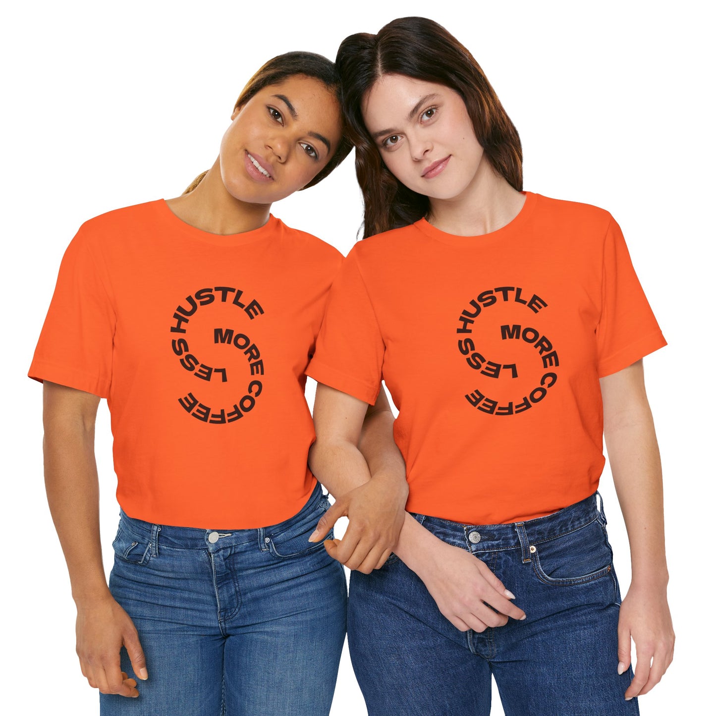 Coffee/ Less Hustle More Coffee Unisex Jersey Short Sleeve Tee