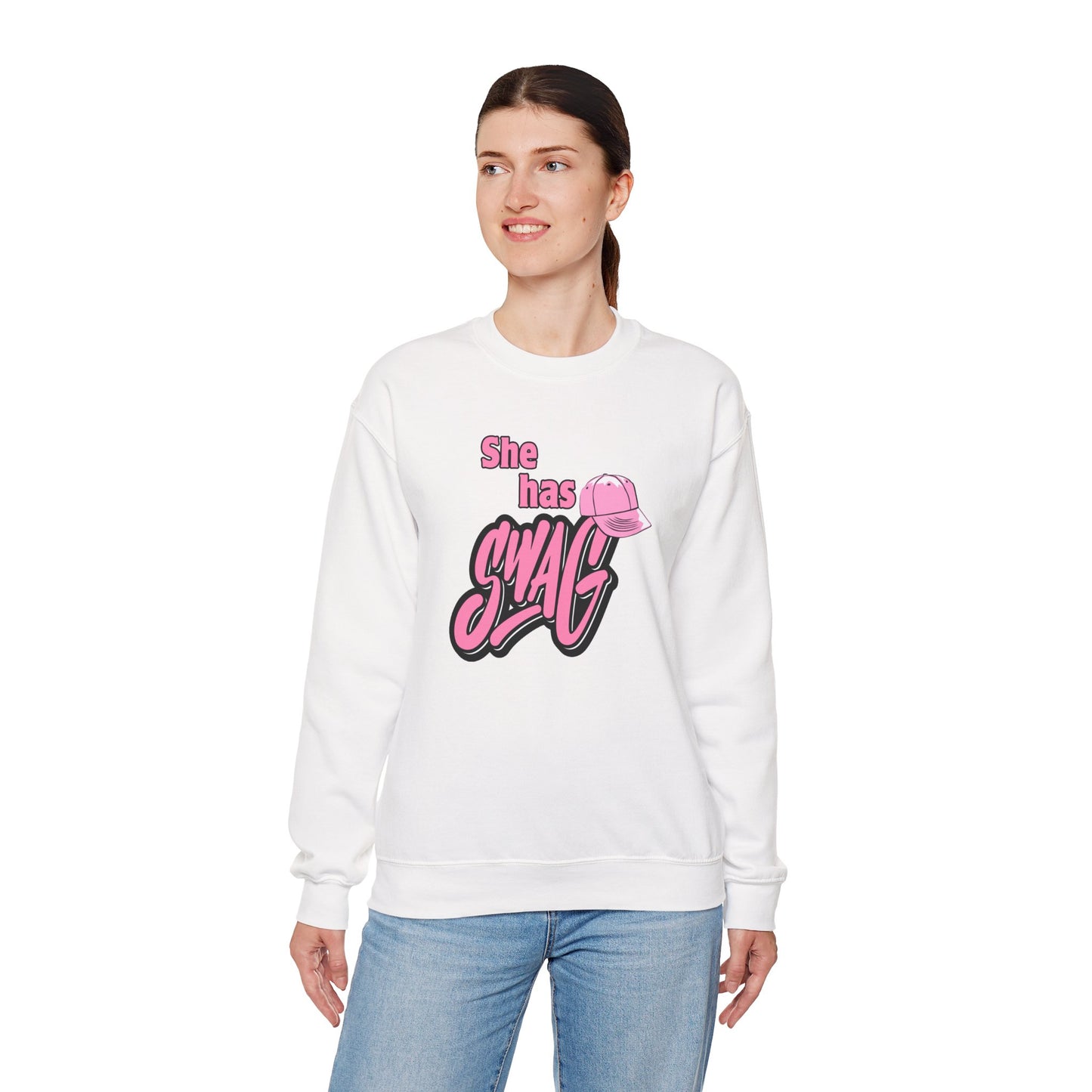 She Has Swag Unisex Heavy Blend™ Crewneck Sweatshirt