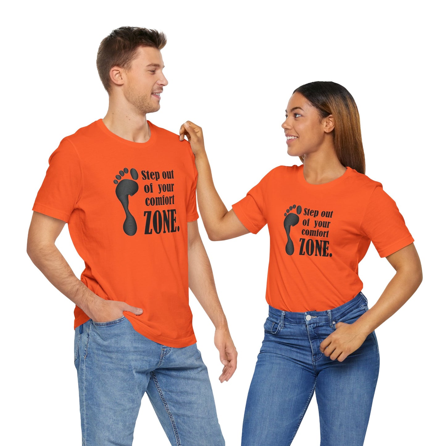 Step Out Your Comfort Zone Unisex Jersey Short Sleeve Tee