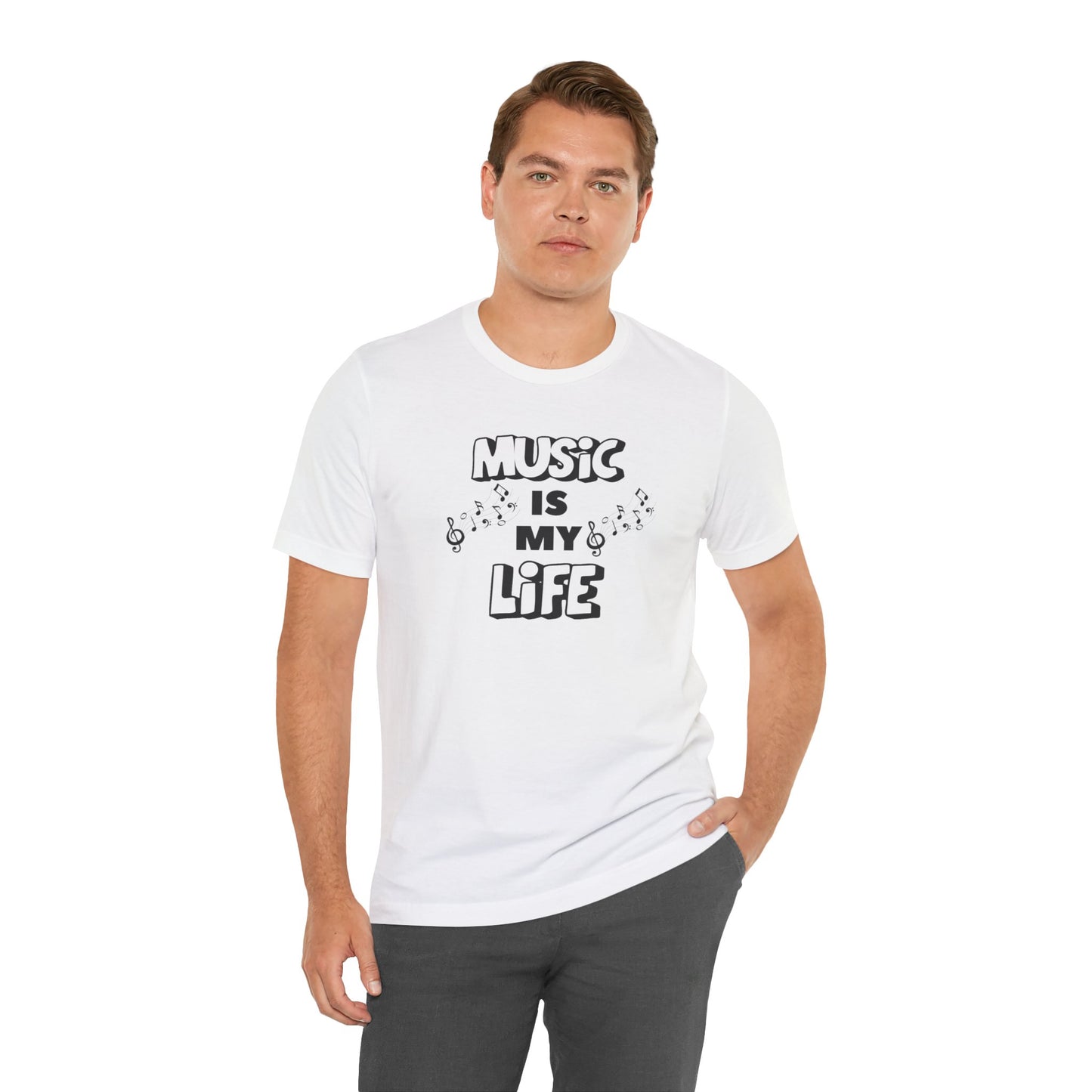 Music is My Life Unisex Jersey Short Sleeve Tee