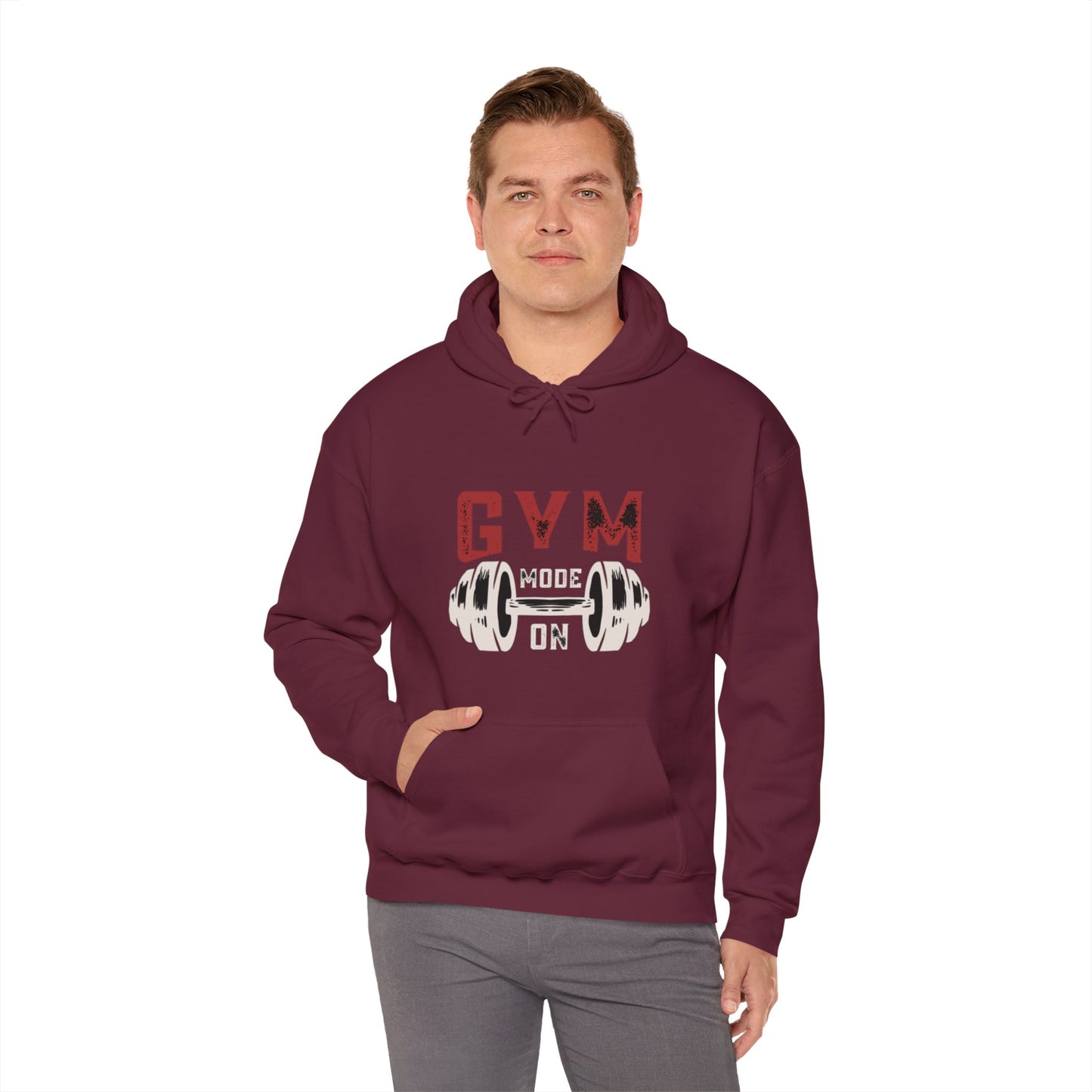 Gym Mode On Unisex Heavy Blend™ Hooded Sweatshirt