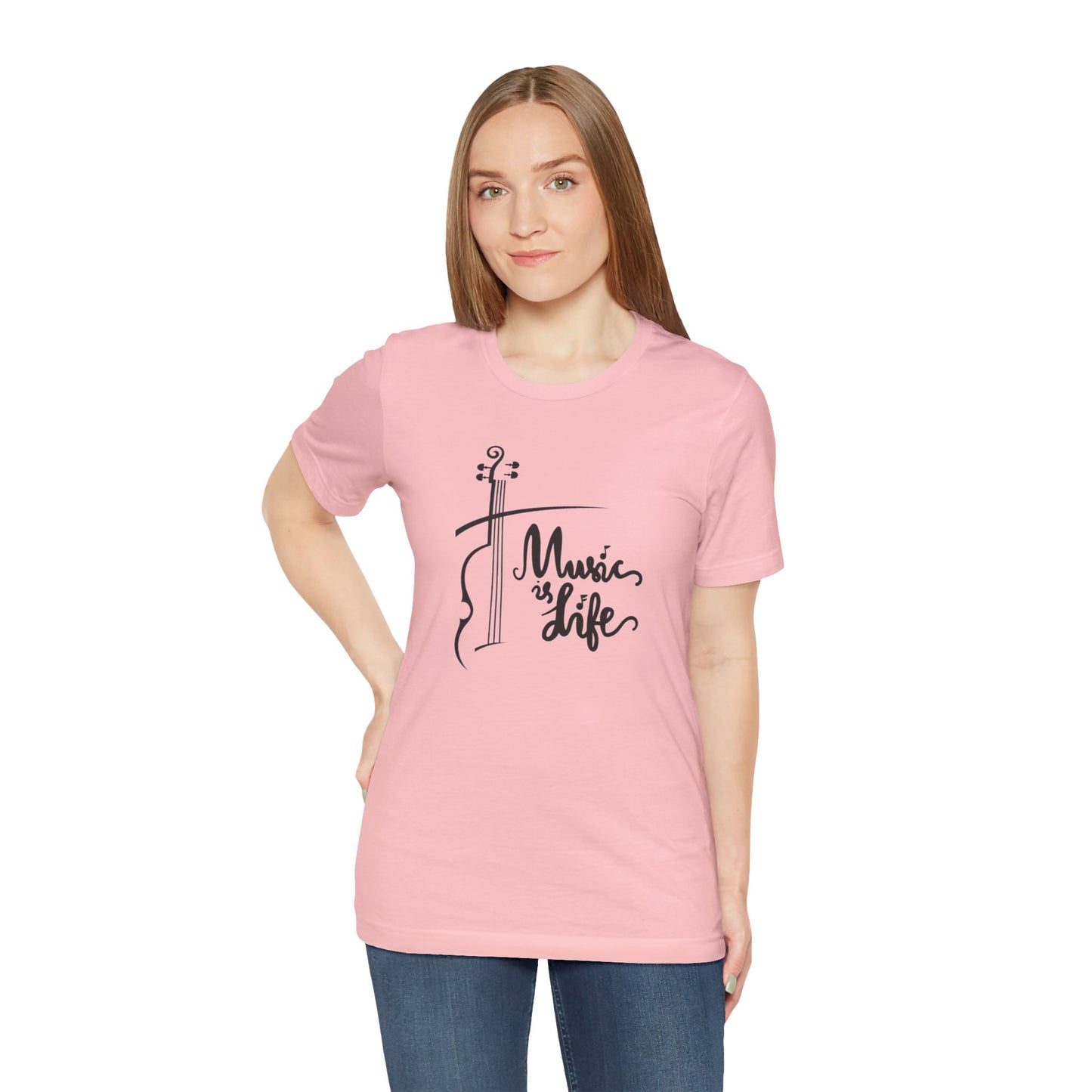 Music Is Life Unisex Jersey Short Sleeve Tee