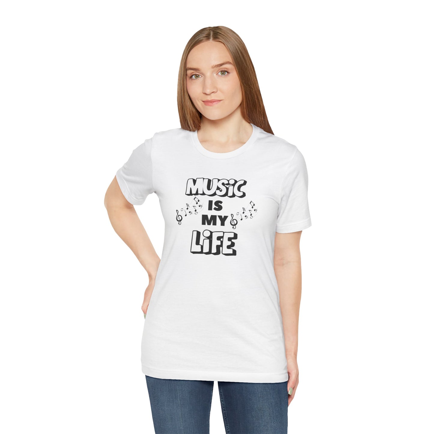 Music is My Life Unisex Jersey Short Sleeve Tee