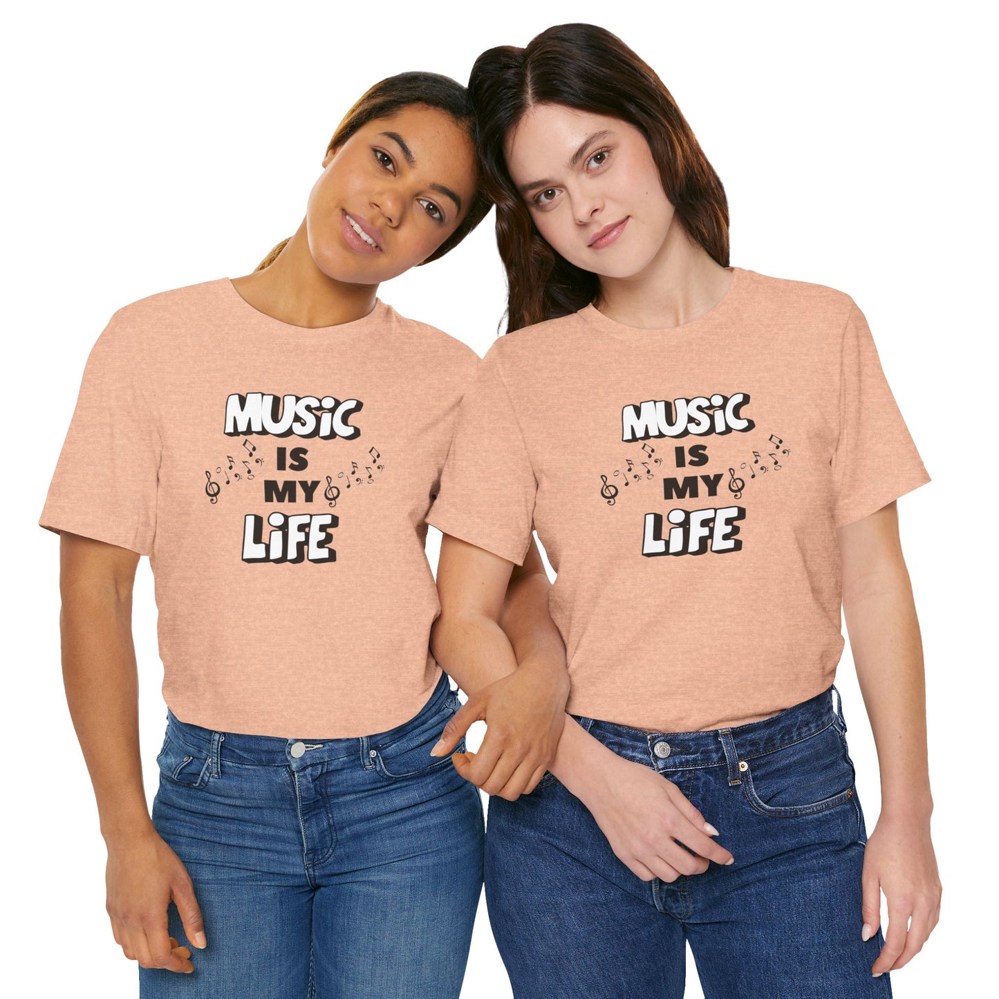 Music is My Life Unisex Jersey Short Sleeve Tee