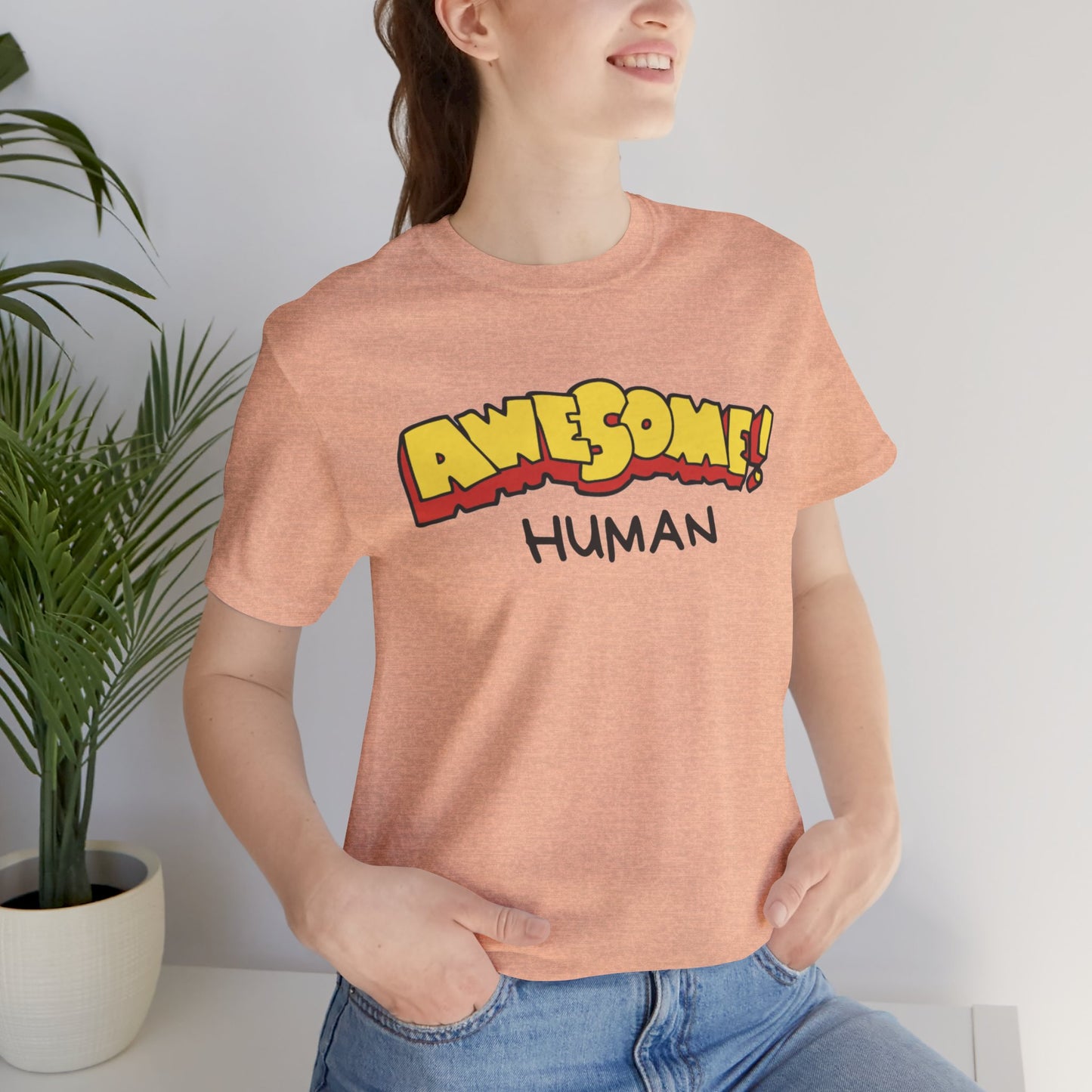 Awesome Human Unisex Jersey Short Sleeve Tee