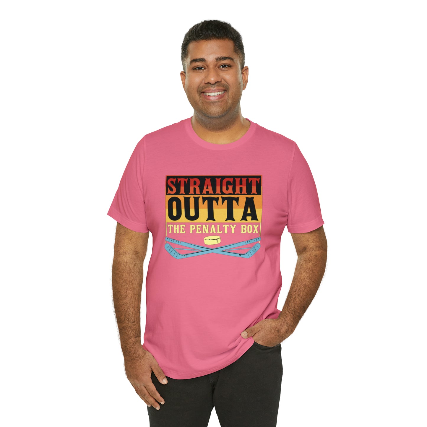 Straight Out The penalty Box Unisex Jersey Short Sleeve Tee