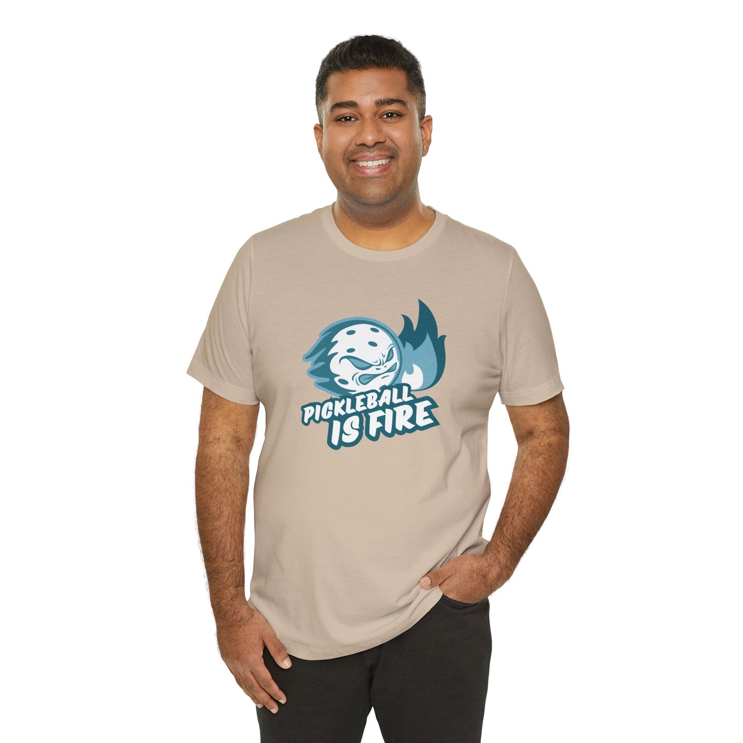 Pickleball Is Fire Unisex Jersey Short Sleeve Tee