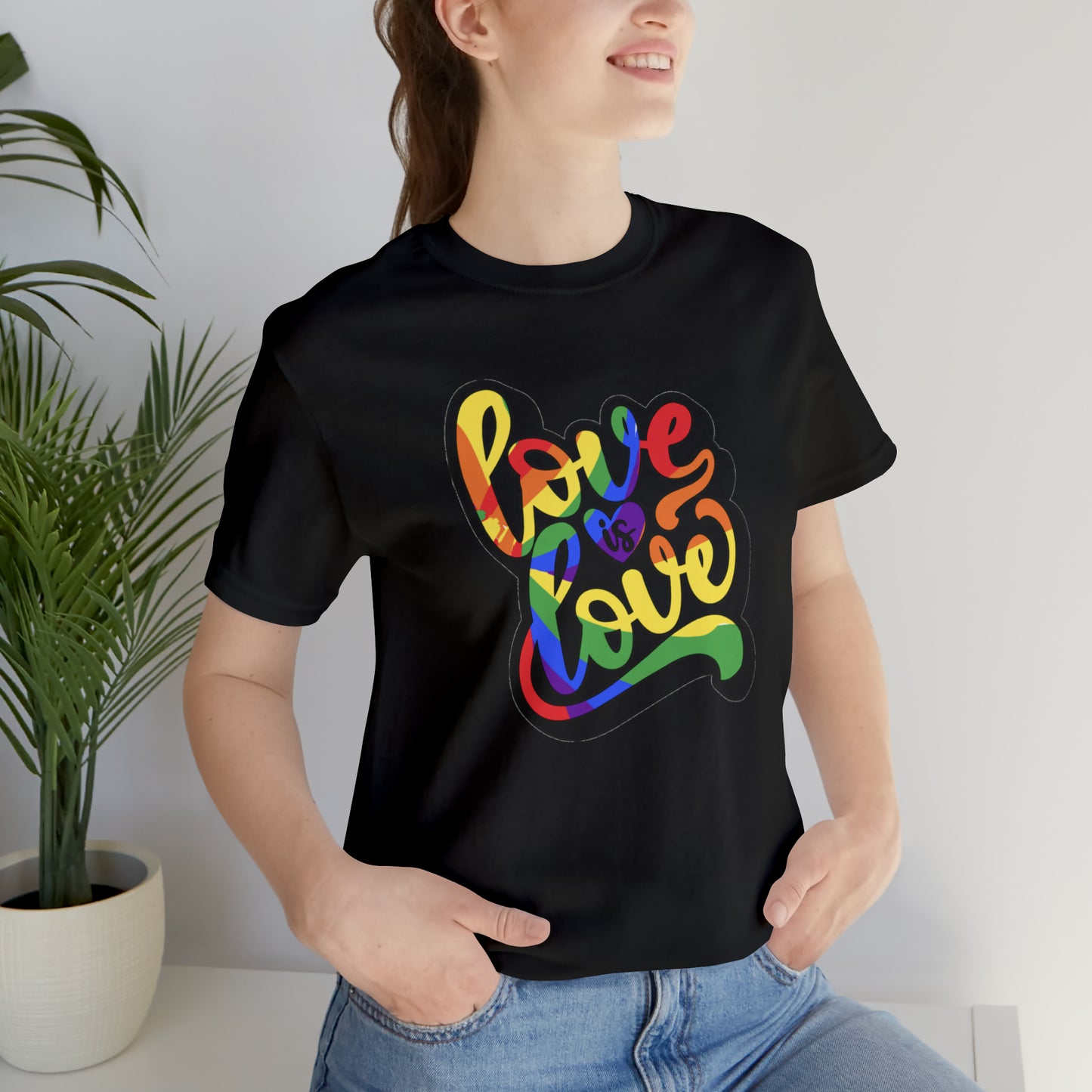 Love Is Love Unisex Jersey Short Sleeve Tee