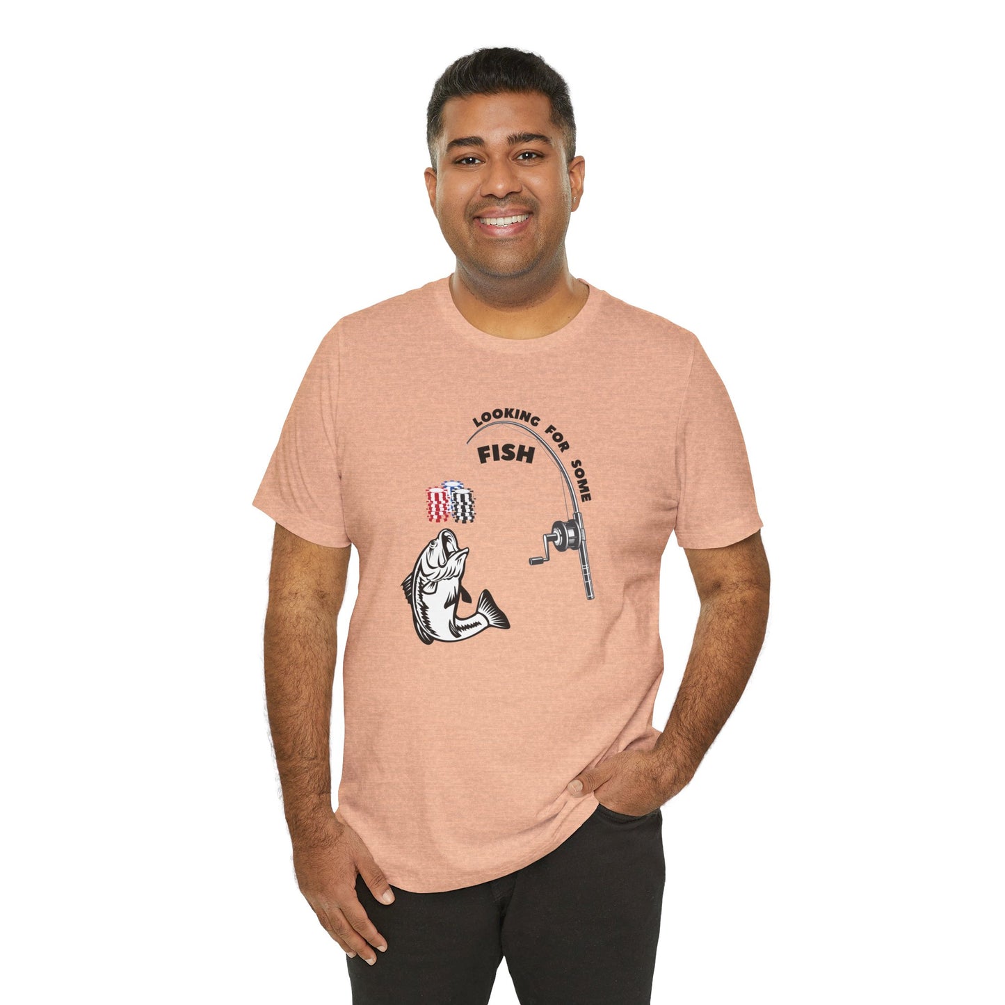 Poker/ Looking For Some Fish Unisex Jersey Short Sleeve Tee