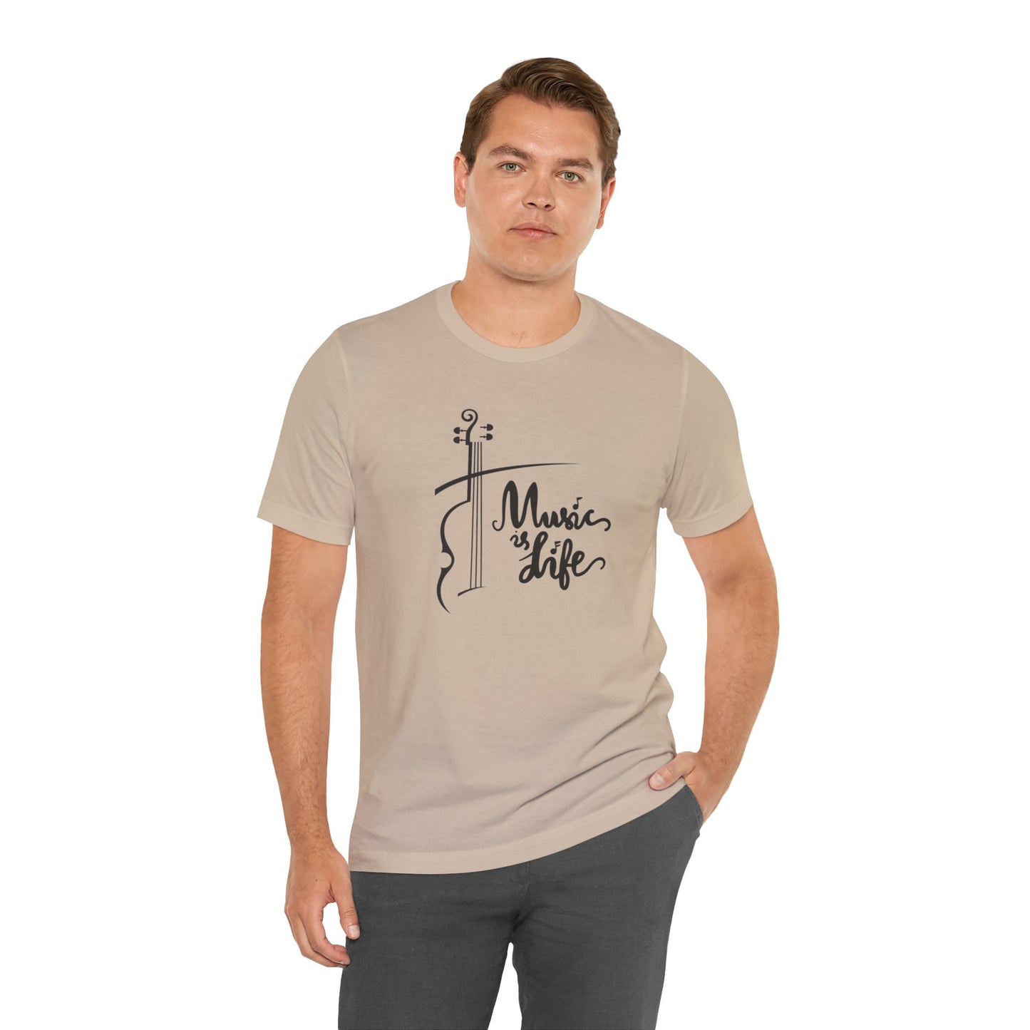 Music Is Life Unisex Jersey Short Sleeve Tee