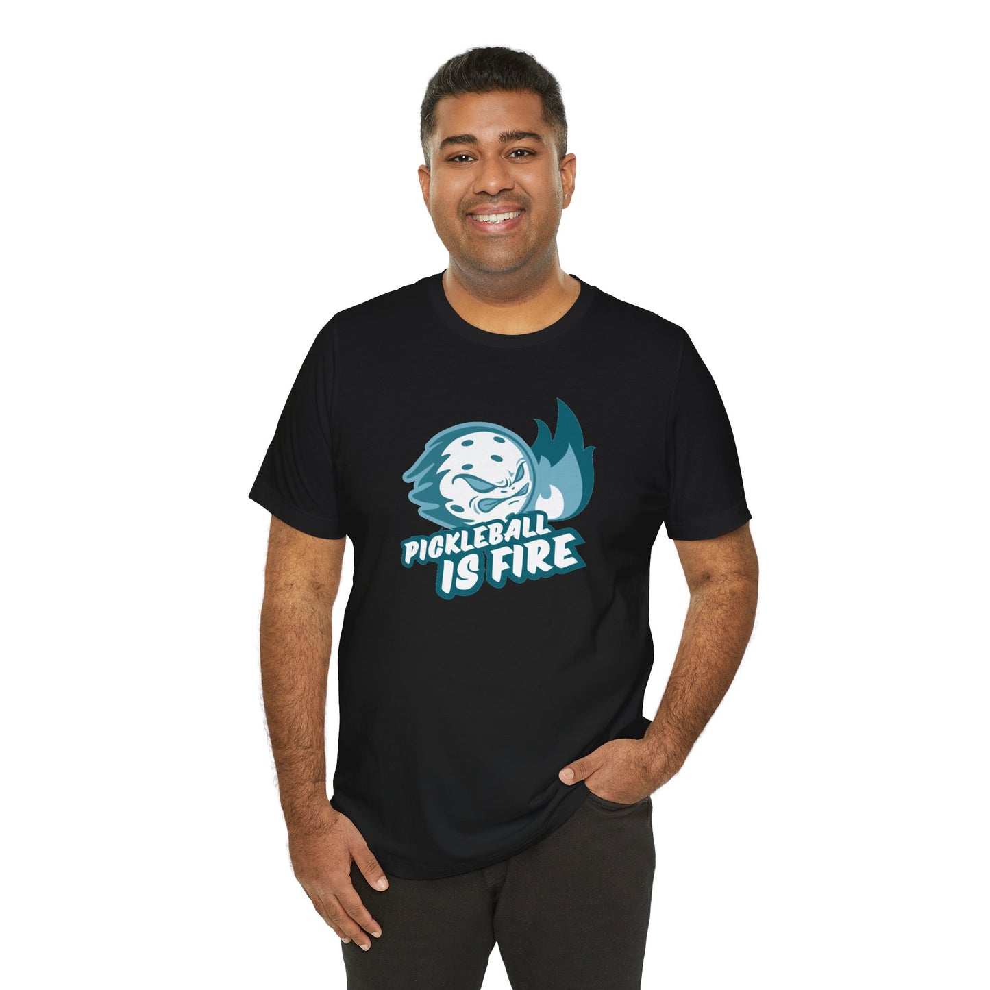 Pickleball Is Fire Unisex Jersey Short Sleeve Tee