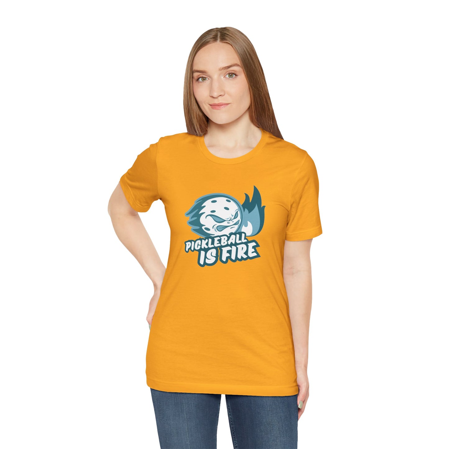 Pickleball Is Fire Unisex Jersey Short Sleeve Tee