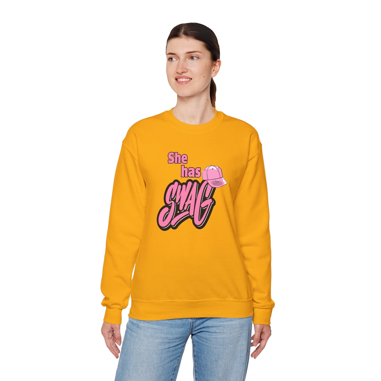 She Has Swag Unisex Heavy Blend™ Crewneck Sweatshirt