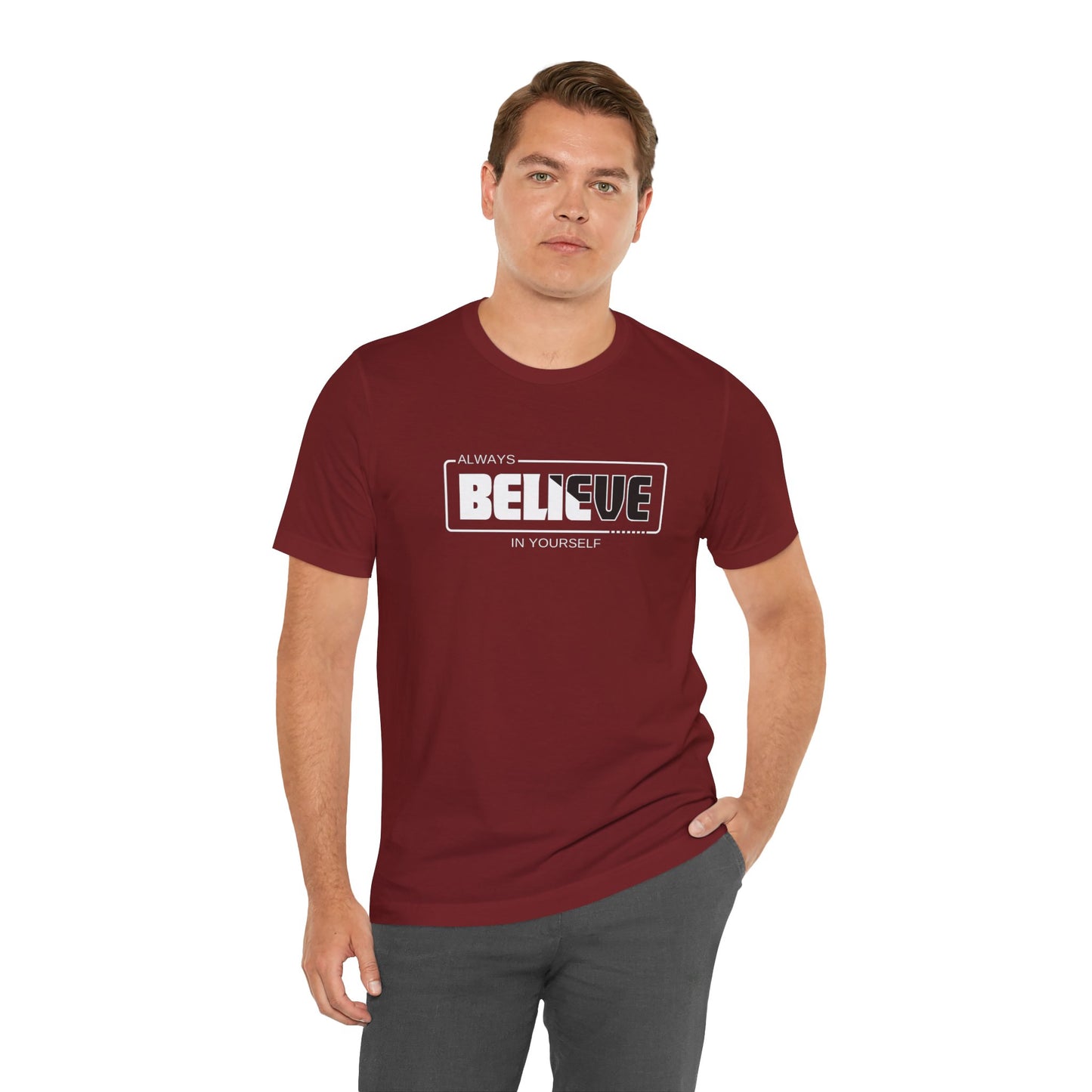 Believe In Yourself Unisex Jersey Short Sleeve Tee