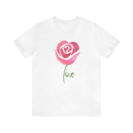 Flower Love Unisex Jersey Short Sleeve Tee