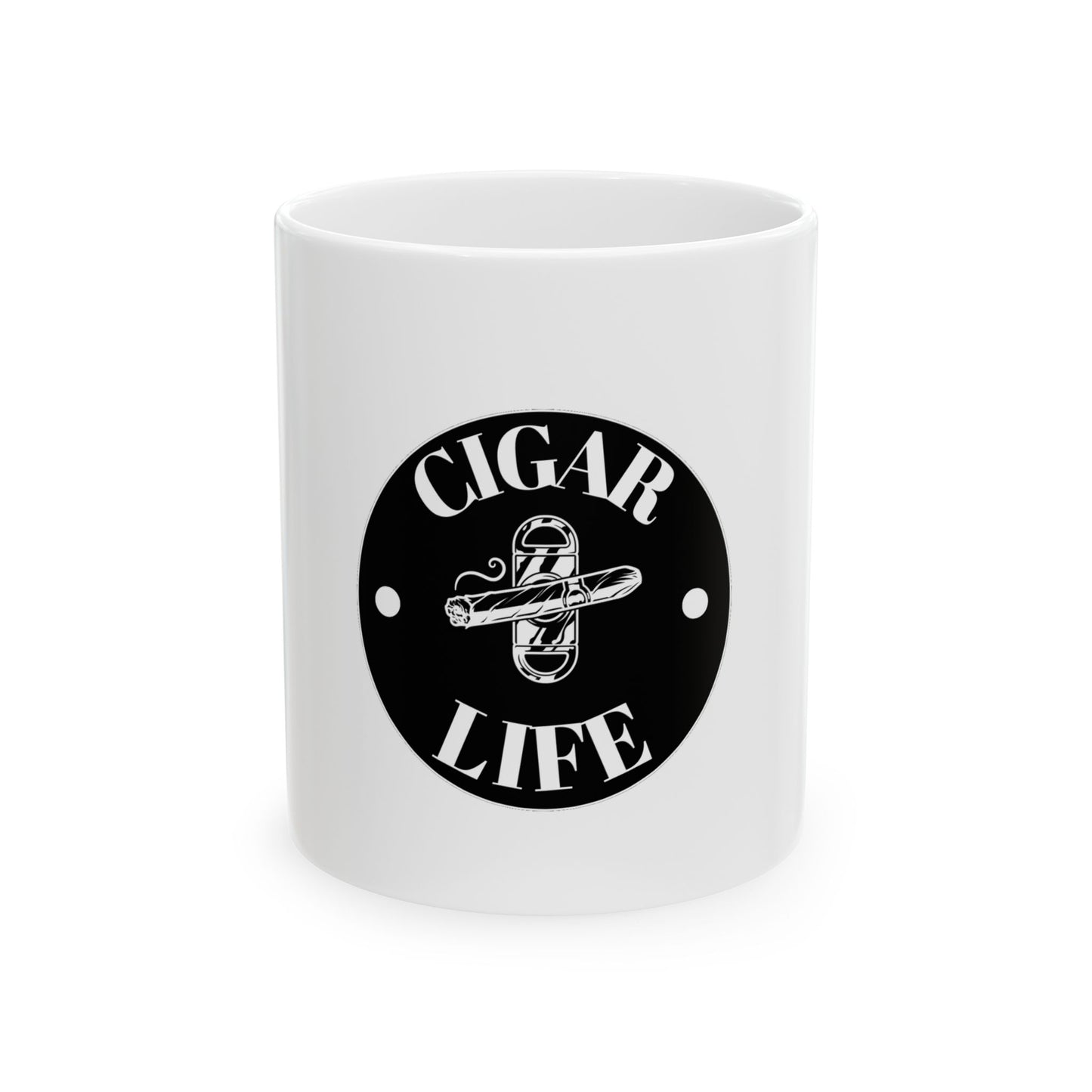 Cigar Ceramic Mug, (11oz, 15oz)