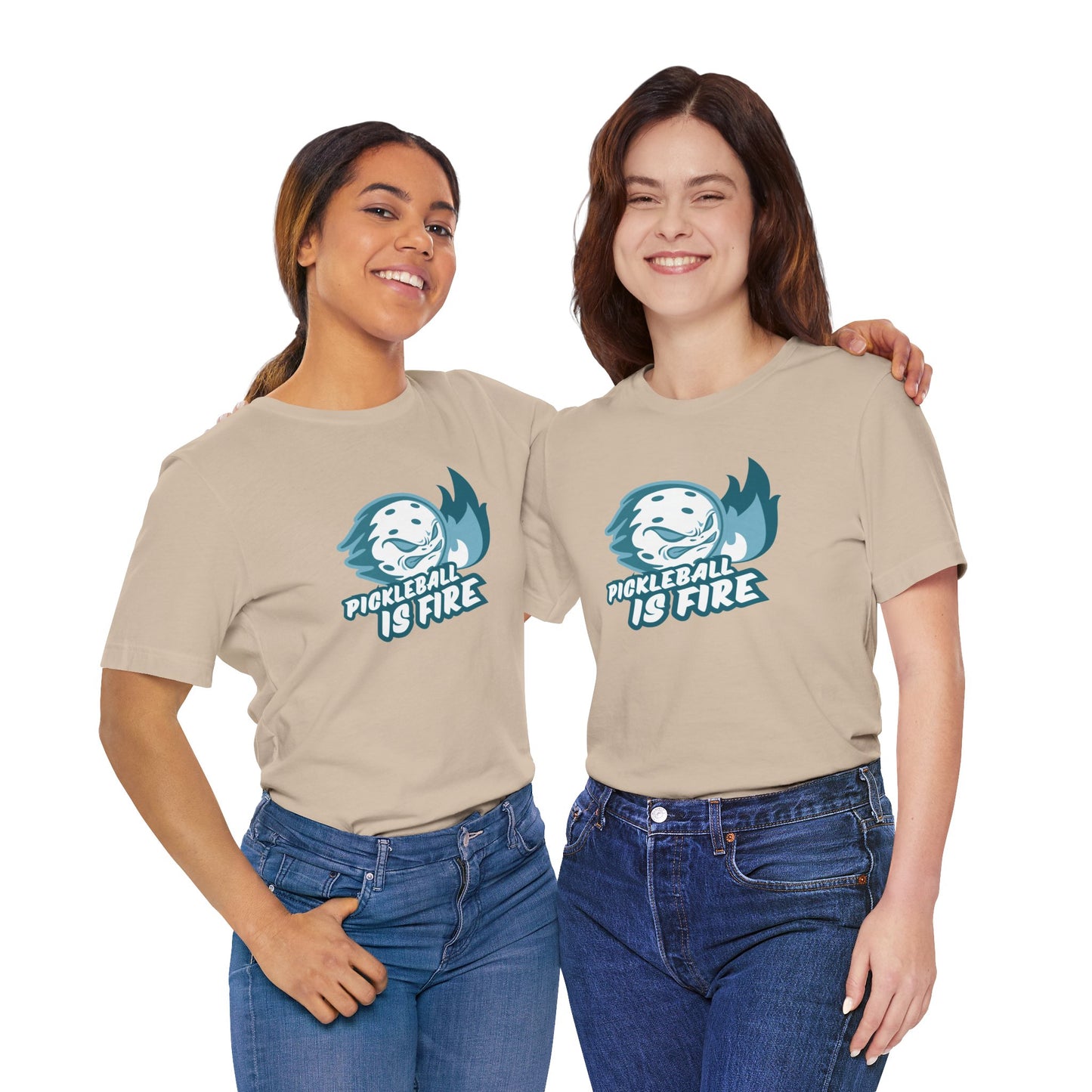 Pickleball Is Fire Unisex Jersey Short Sleeve Tee