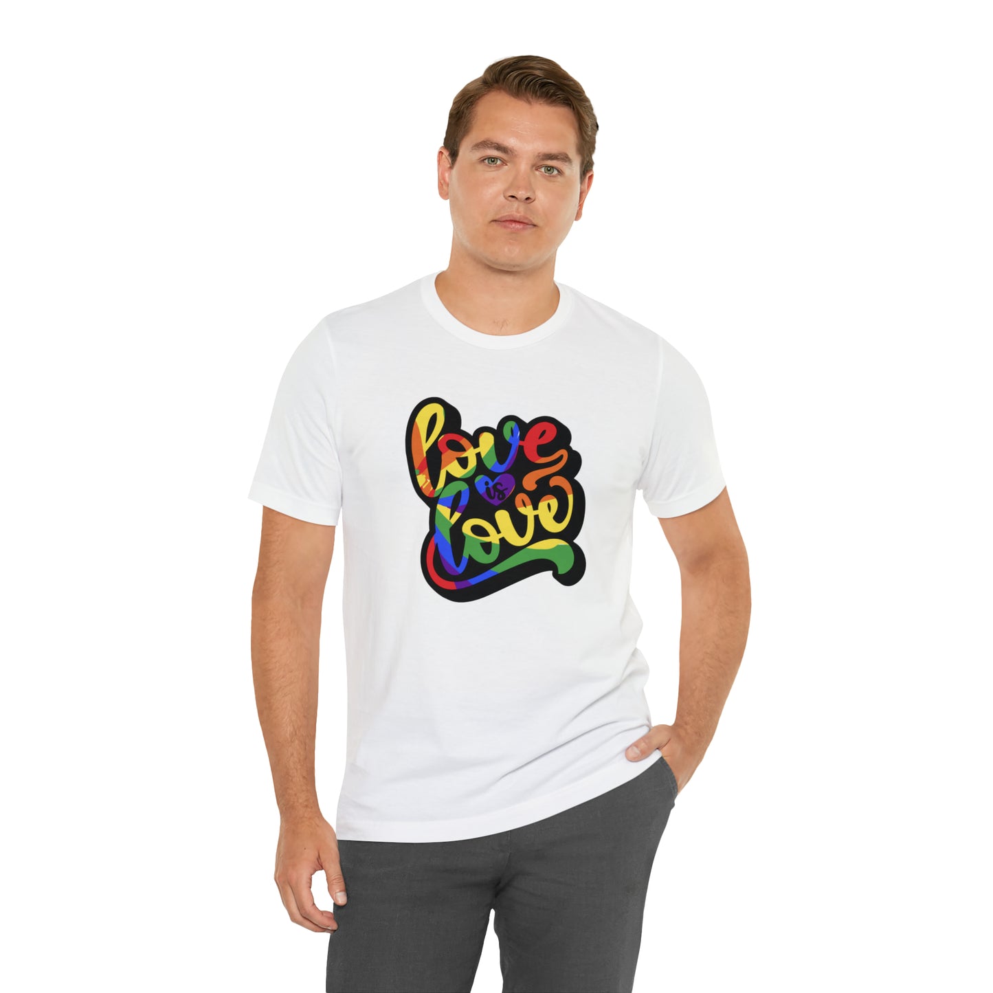 Love Is Love Unisex Jersey Short Sleeve Tee