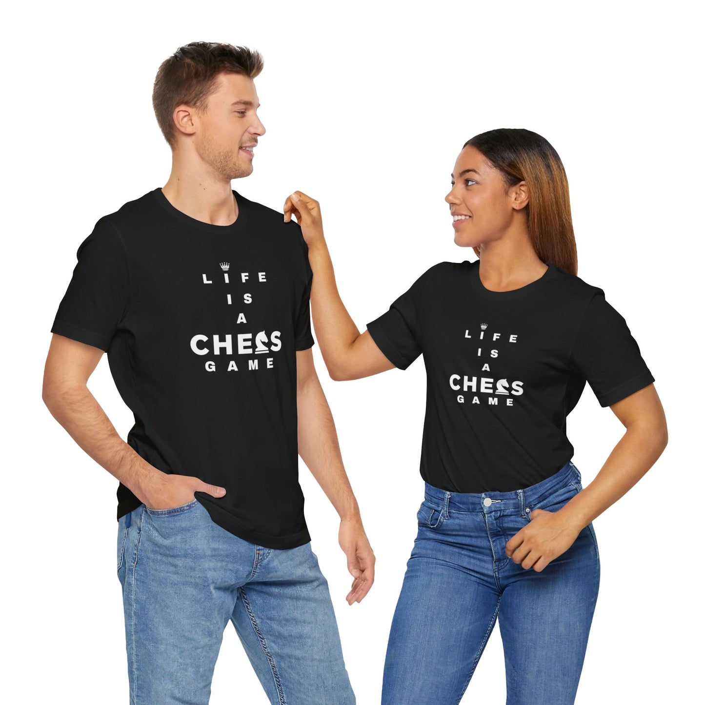 Life Is a Chess Game Unisex Jersey Short Sleeve Tee