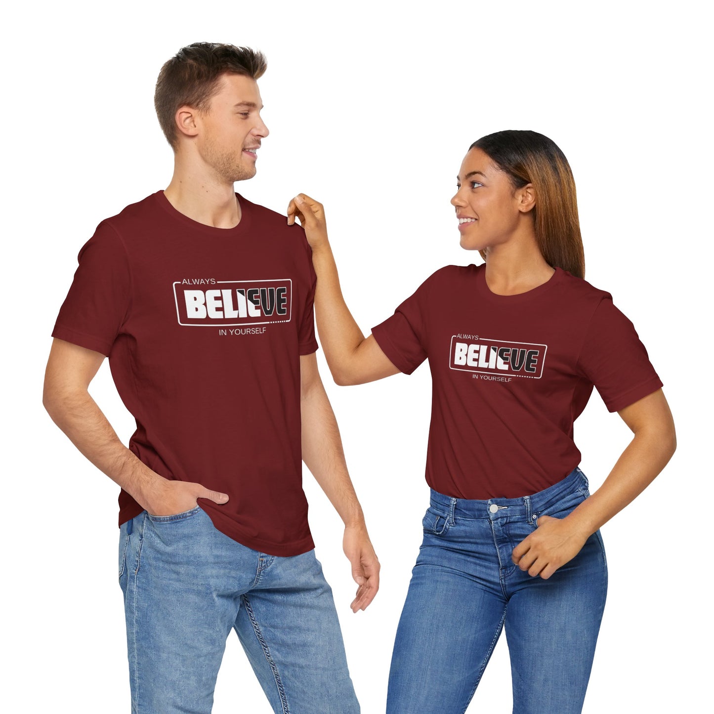 Believe In Yourself Unisex Jersey Short Sleeve Tee