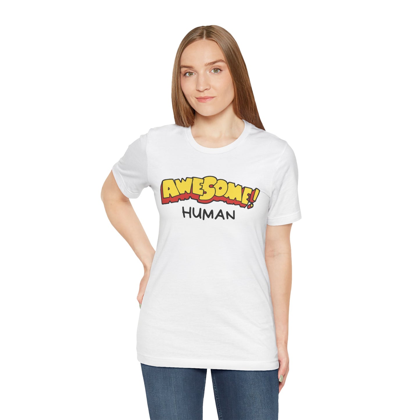 Awesome Human Unisex Jersey Short Sleeve Tee