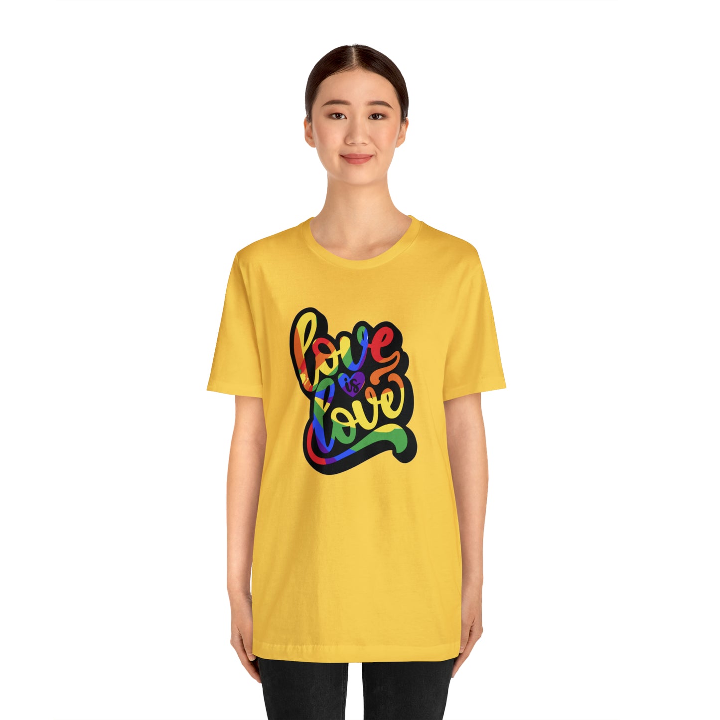 Love Is Love Unisex Jersey Short Sleeve Tee