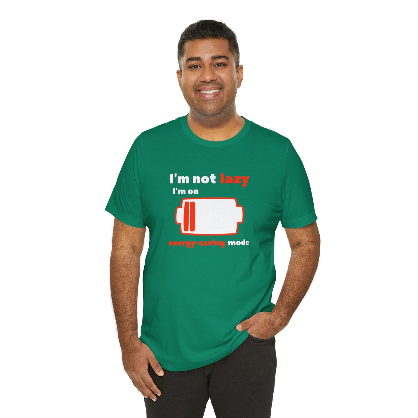 I'm Not Lazy Energy Saving Mode Unisex Softstyle T-Shirt