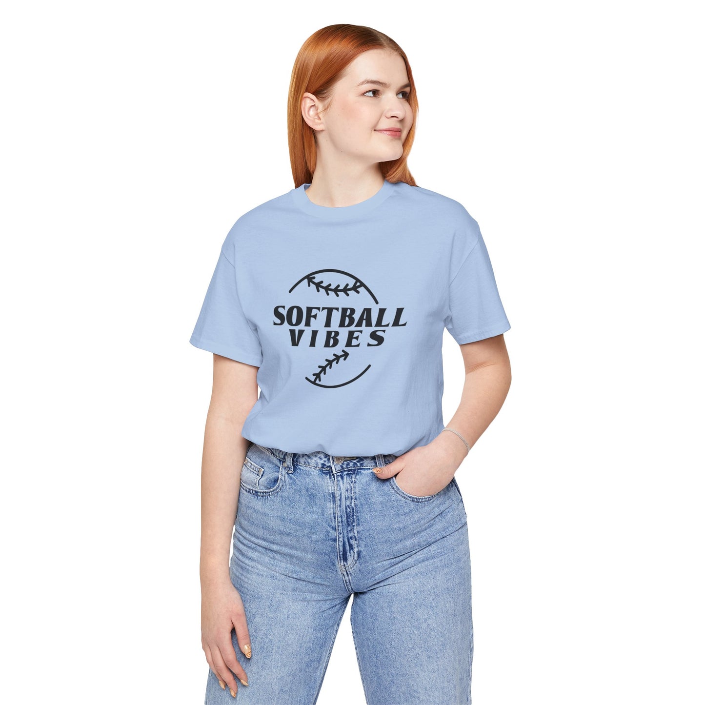 Softball Vibes Unisex Jersey Short Sleeve Tee