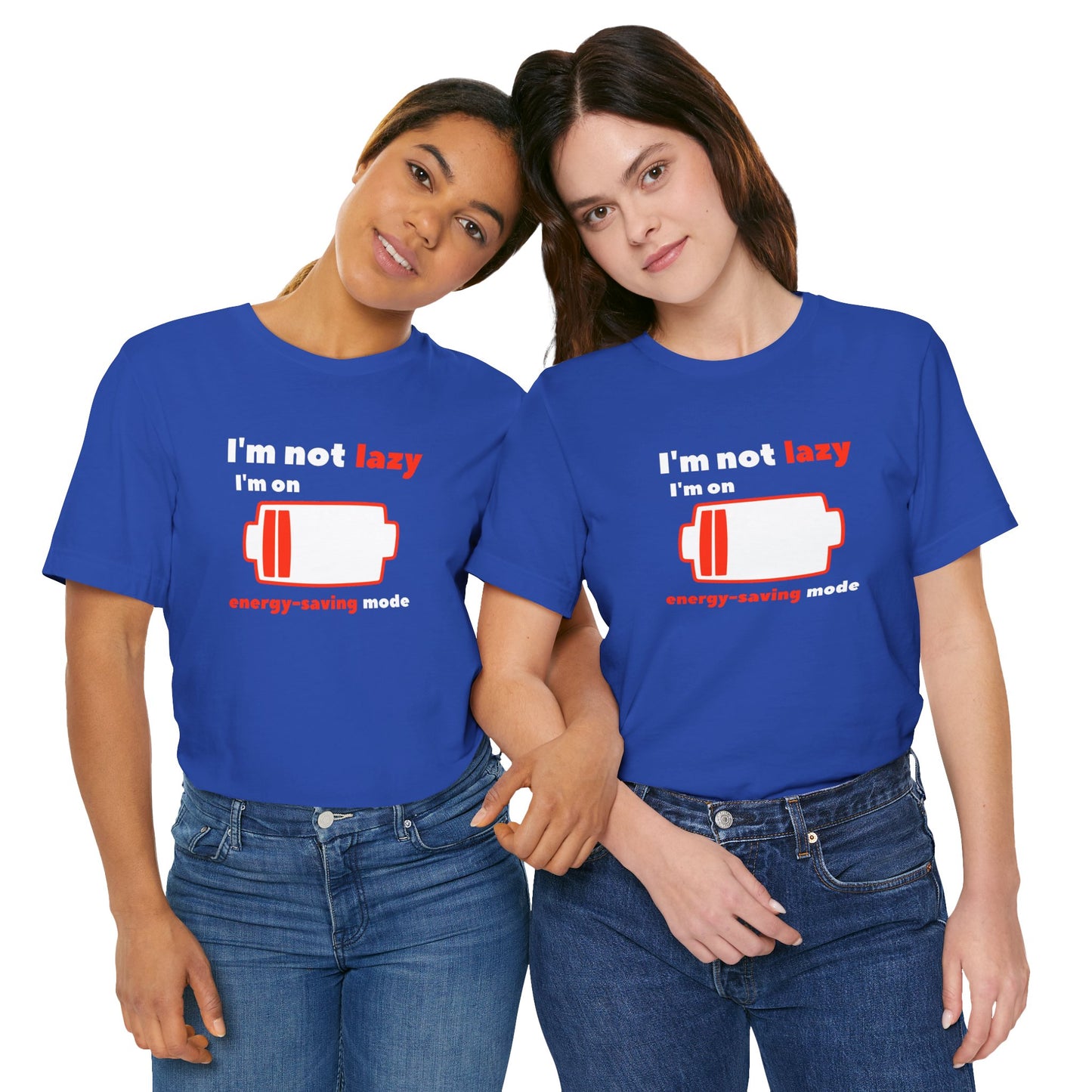 I'm Not Lazy Energy Saving Mode Unisex Softstyle T-Shirt