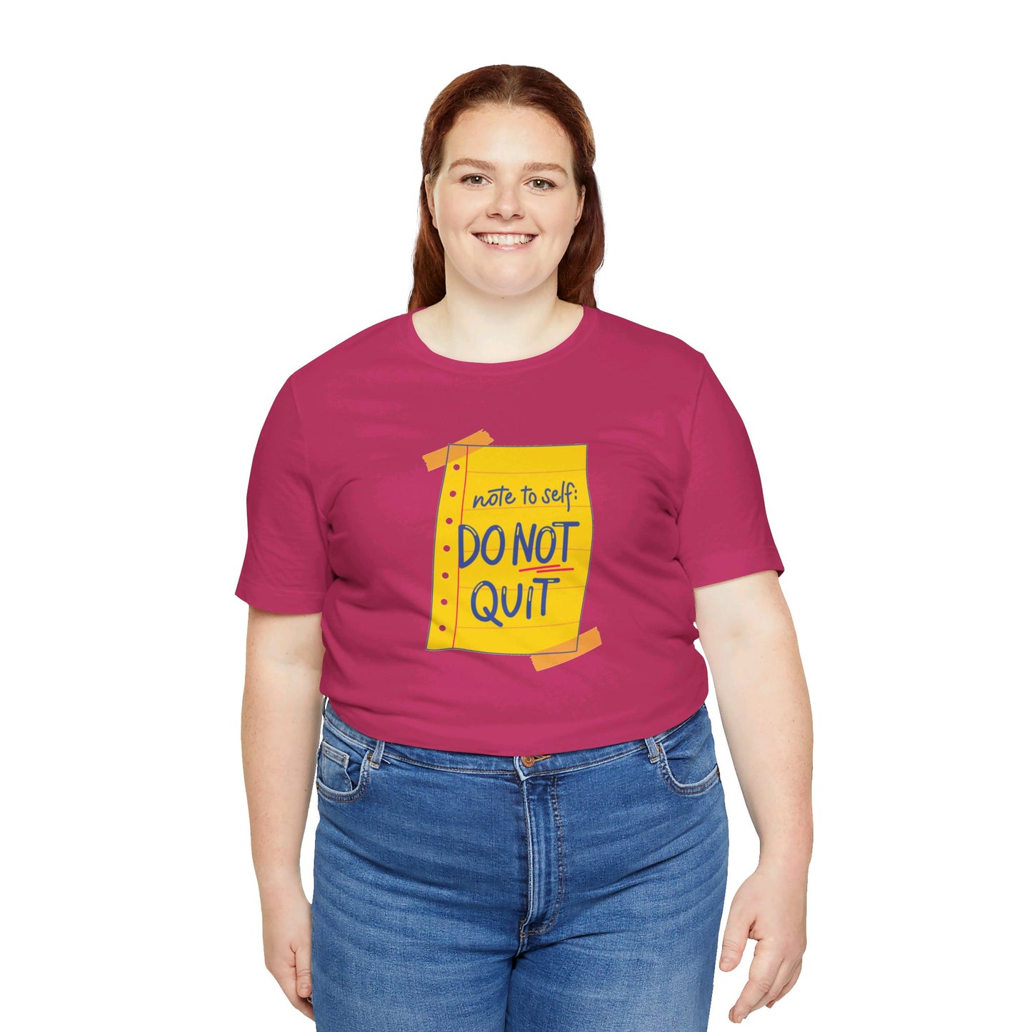 Note to Self Don't Quit Unisex Jersey Short Sleeve Tee