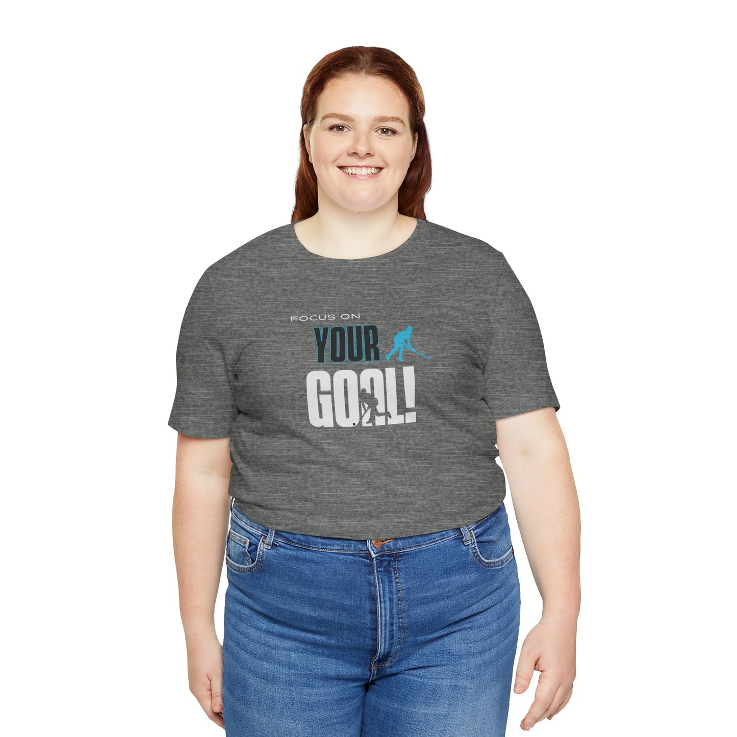 Focus On Your Goal Unisex Jersey Short Sleeve Tee