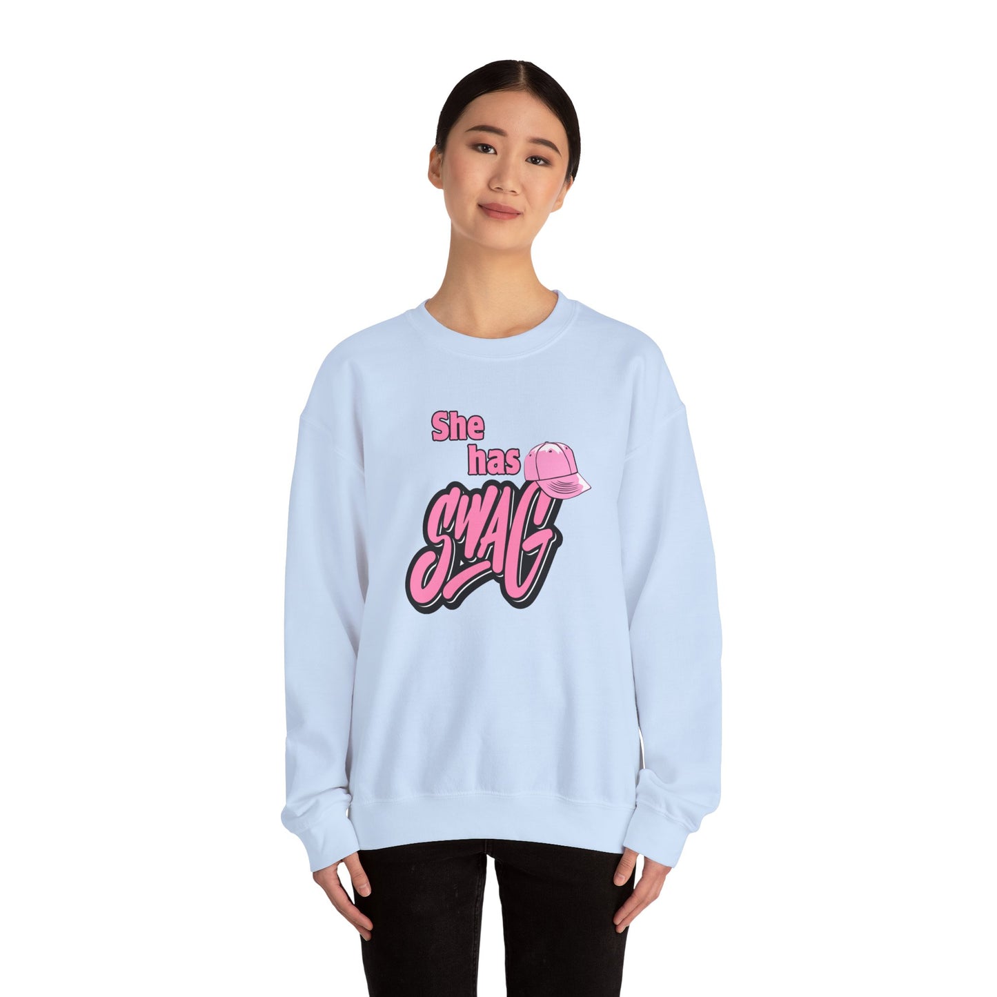 She Has Swag Unisex Heavy Blend™ Crewneck Sweatshirt