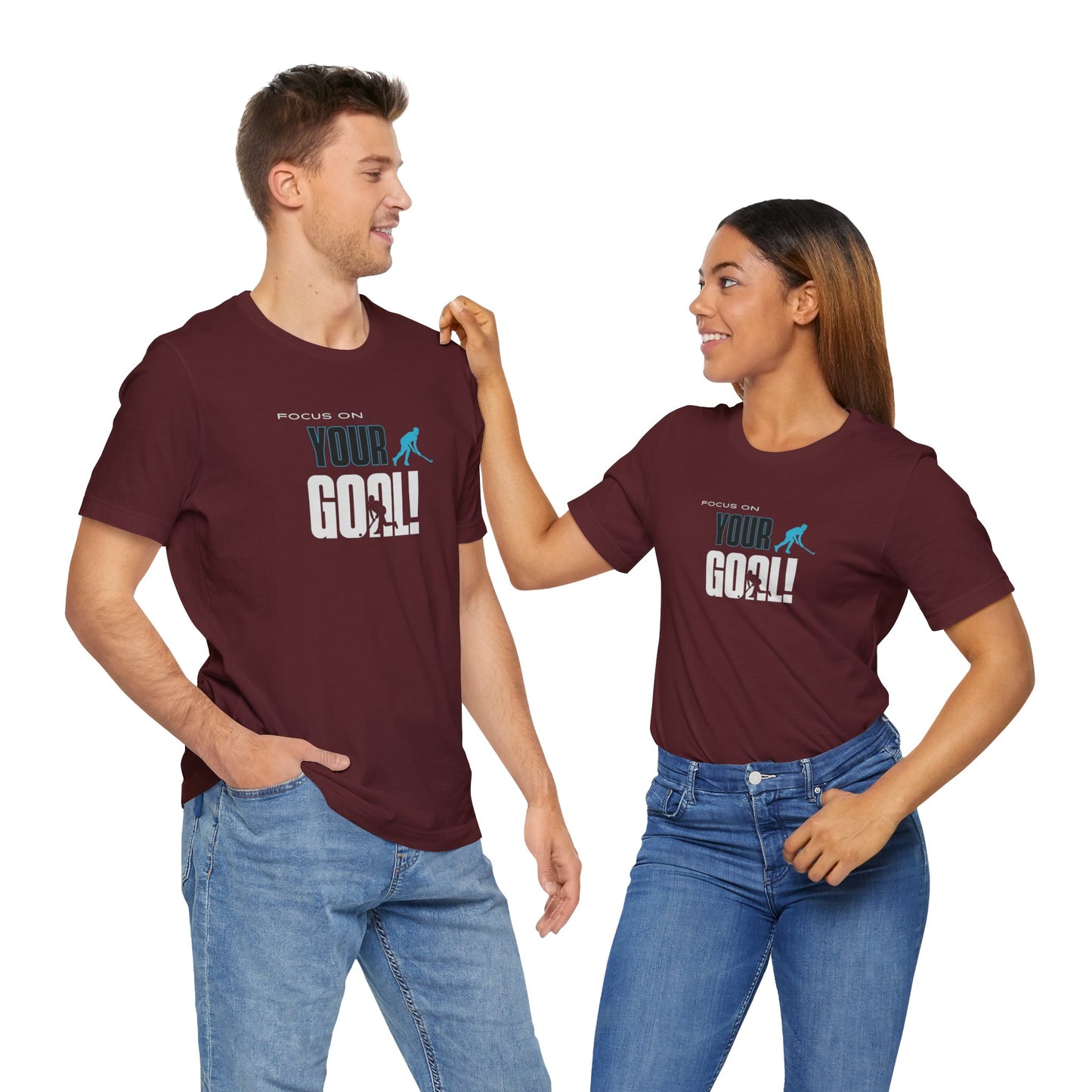 Focus On Your Goal Unisex Jersey Short Sleeve Tee