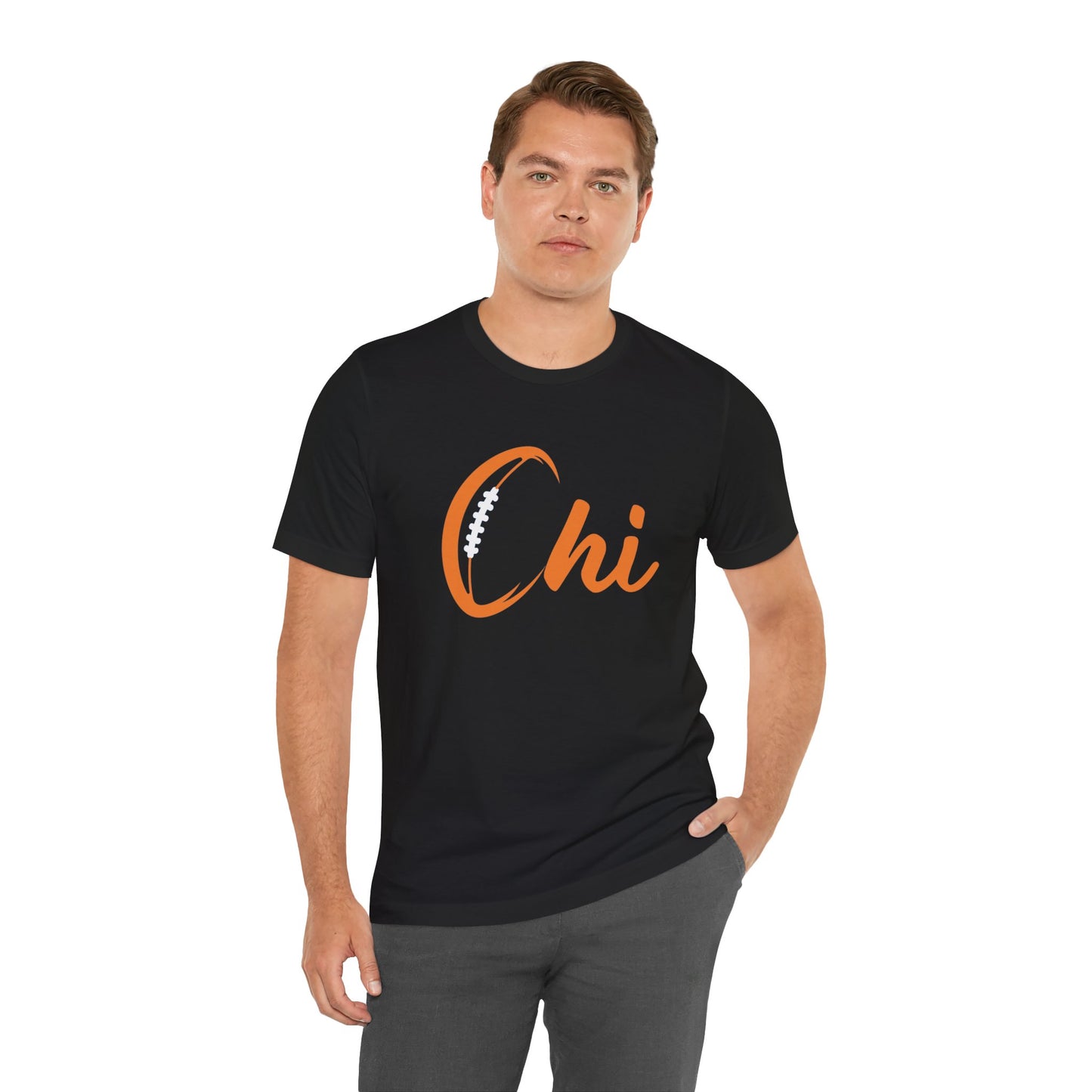 Chi Football/ Orange Unisex Jersey Short Sleeve Tee