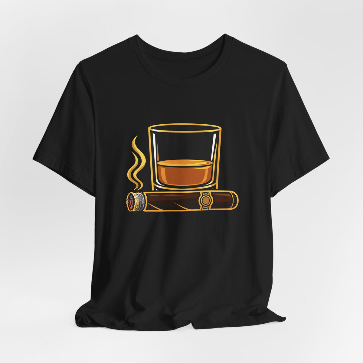 Cigar and Bourbon Unisex Jersey Short Sleeve Tee