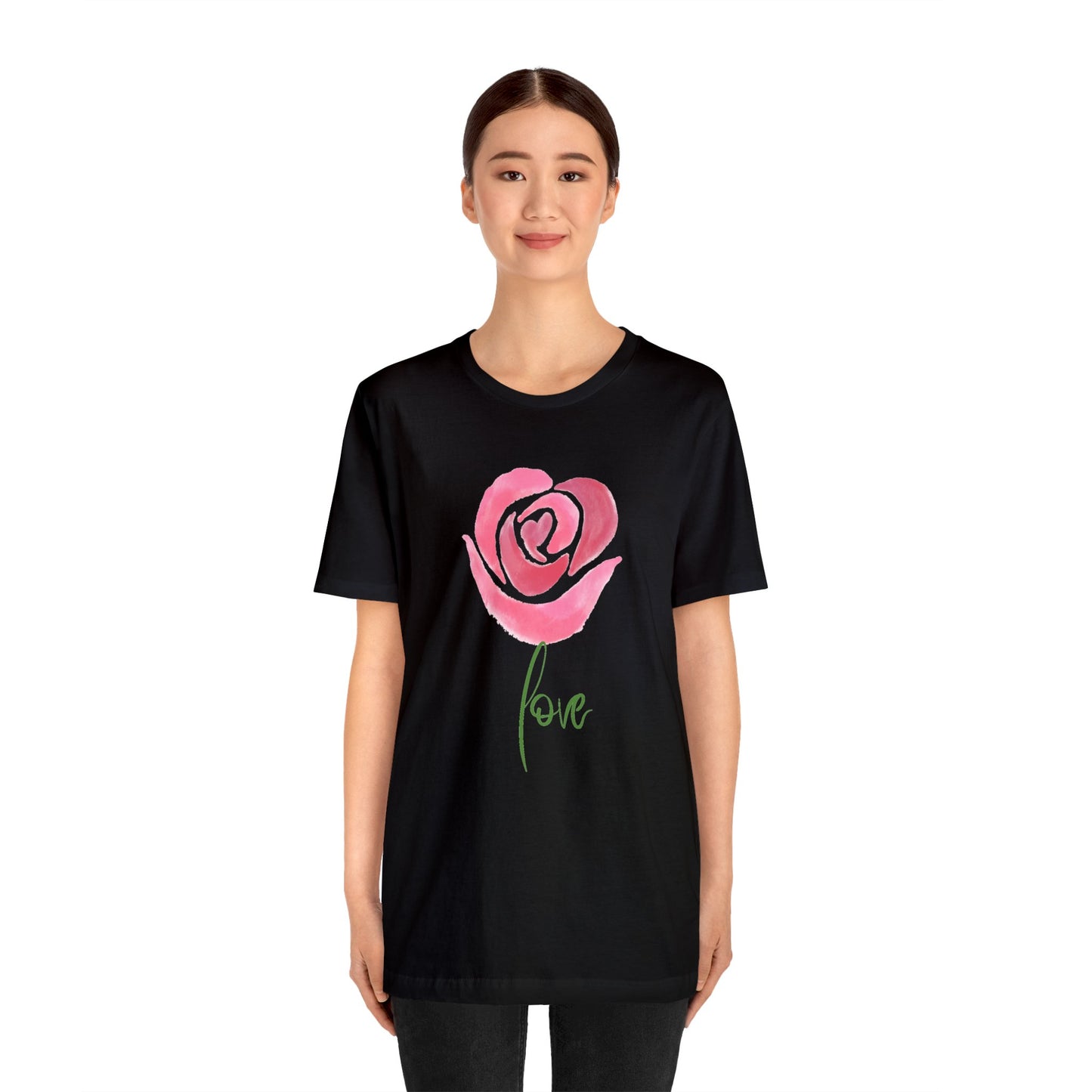 Flower Love Unisex Jersey Short Sleeve Tee