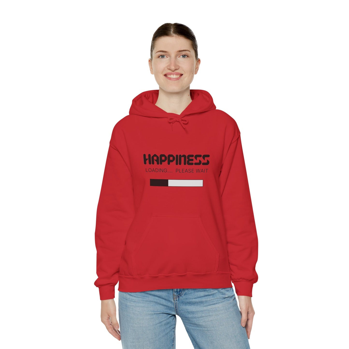 Happiness Loading Please Wait Unisex Heavy Blend™ Hooded Sweatshirt