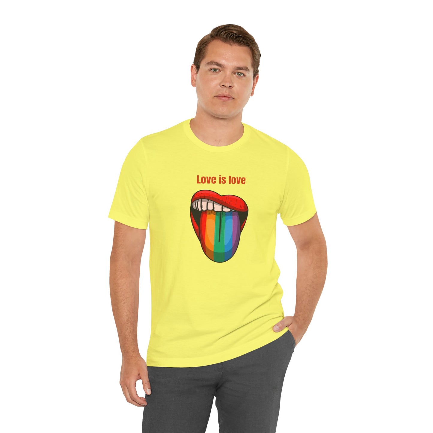 Love Is Love Unisex Jersey Short Sleeve Tee