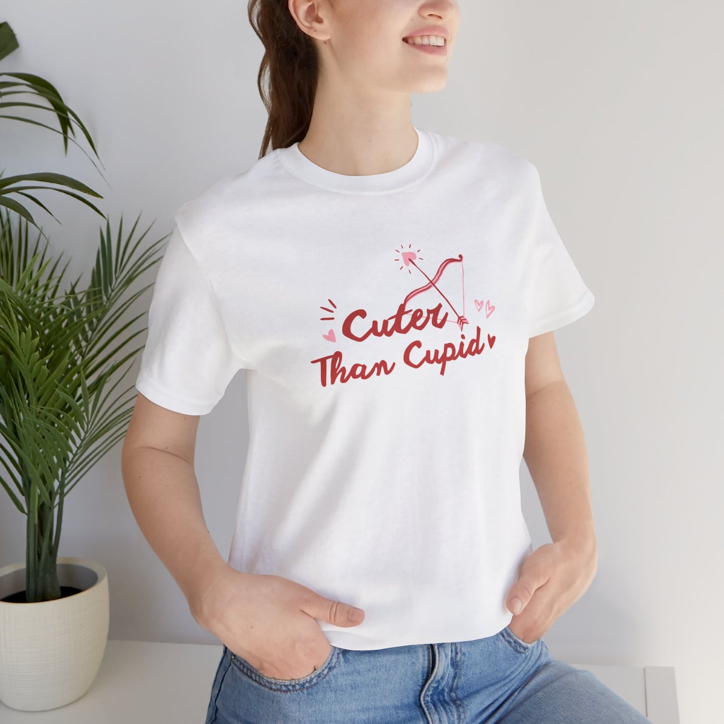 Cuter Than Cupid Unisex Jersey Short Sleeve Tee