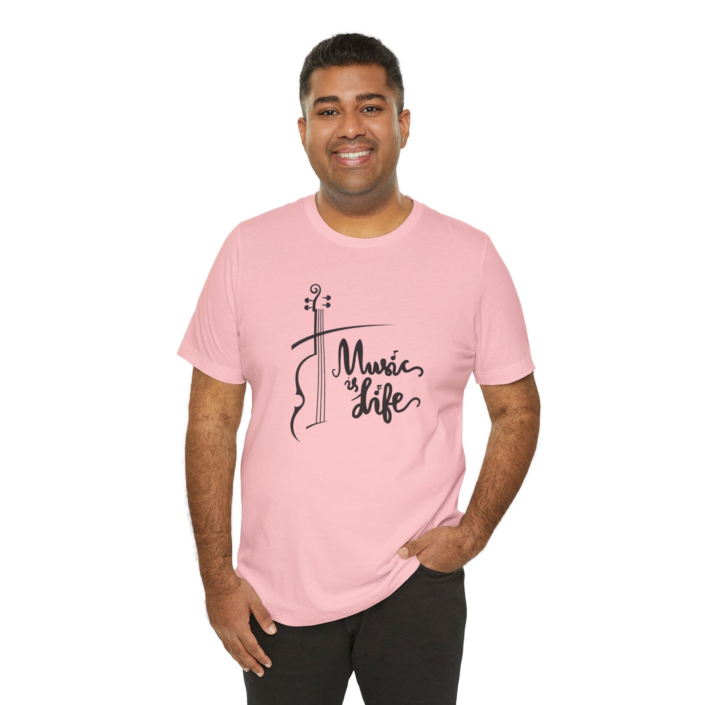 Music Is Life Unisex Jersey Short Sleeve Tee