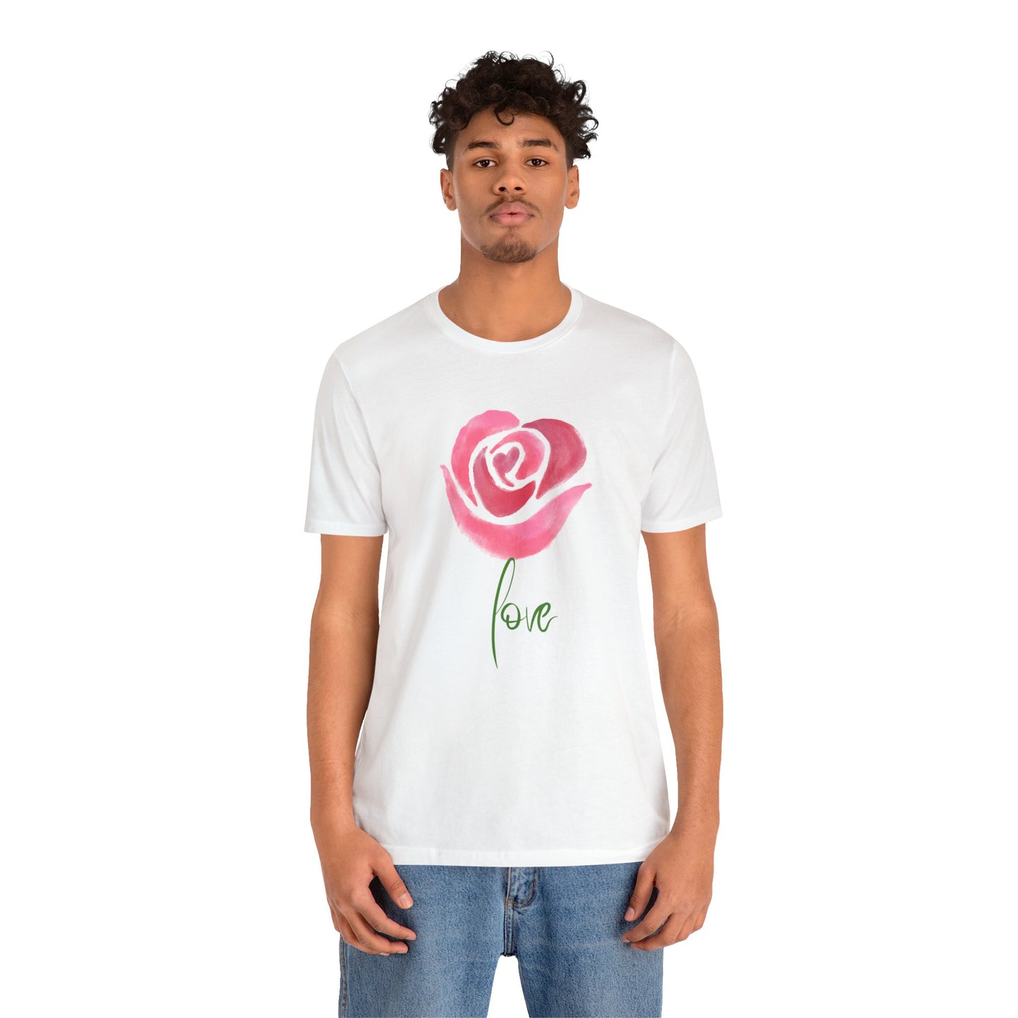 Flower Love Unisex Jersey Short Sleeve Tee