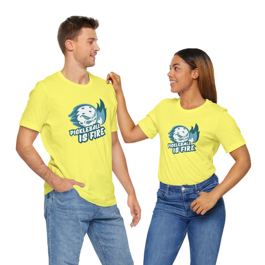 Pickleball Is Fire Unisex Jersey Short Sleeve Tee