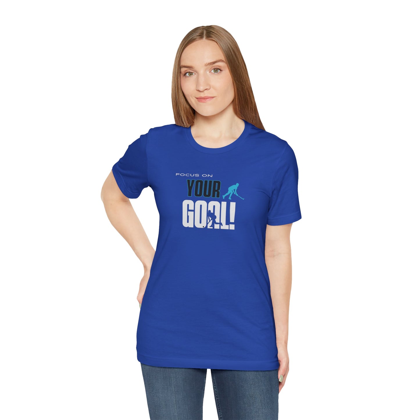 Focus On Your Goal Unisex Jersey Short Sleeve Tee