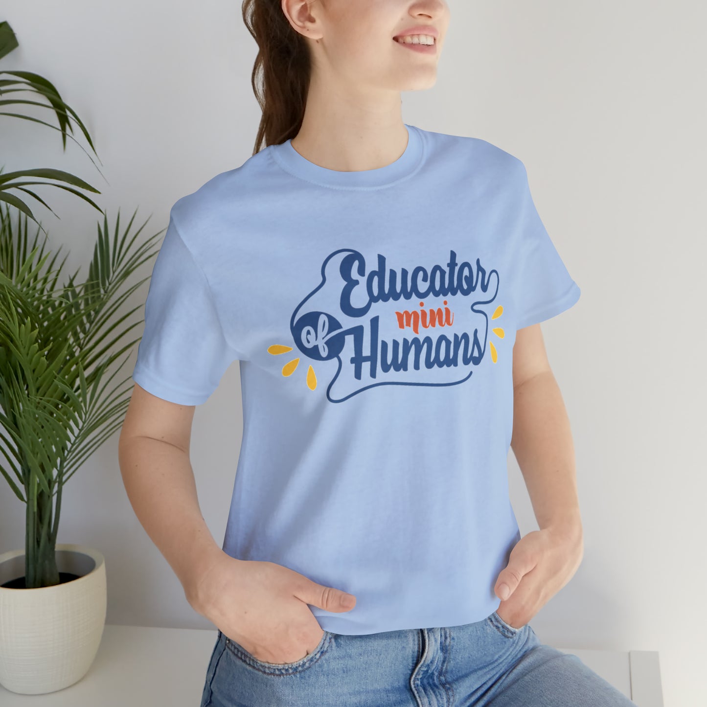 Educator of Little Humans Unisex Jersey Short Sleeve Tee