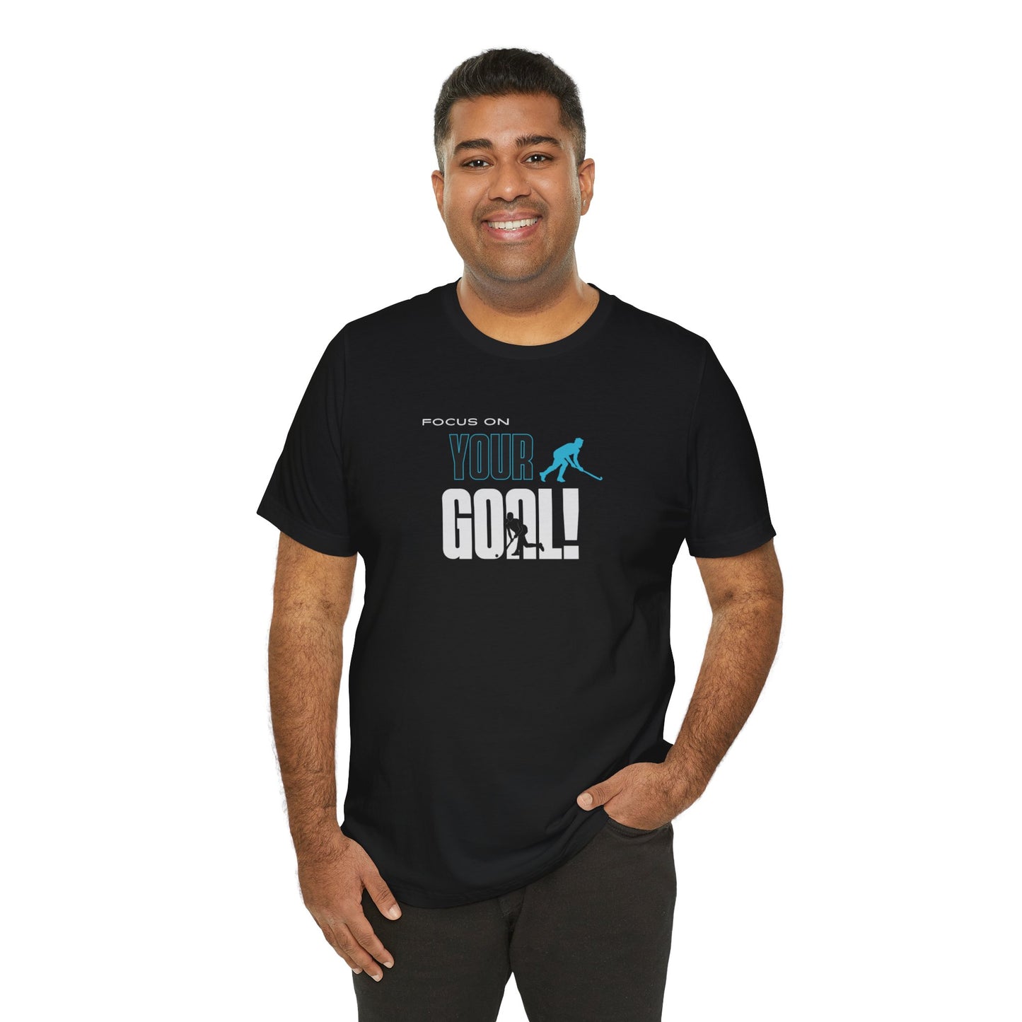 Focus On Your Goal Unisex Jersey Short Sleeve Tee